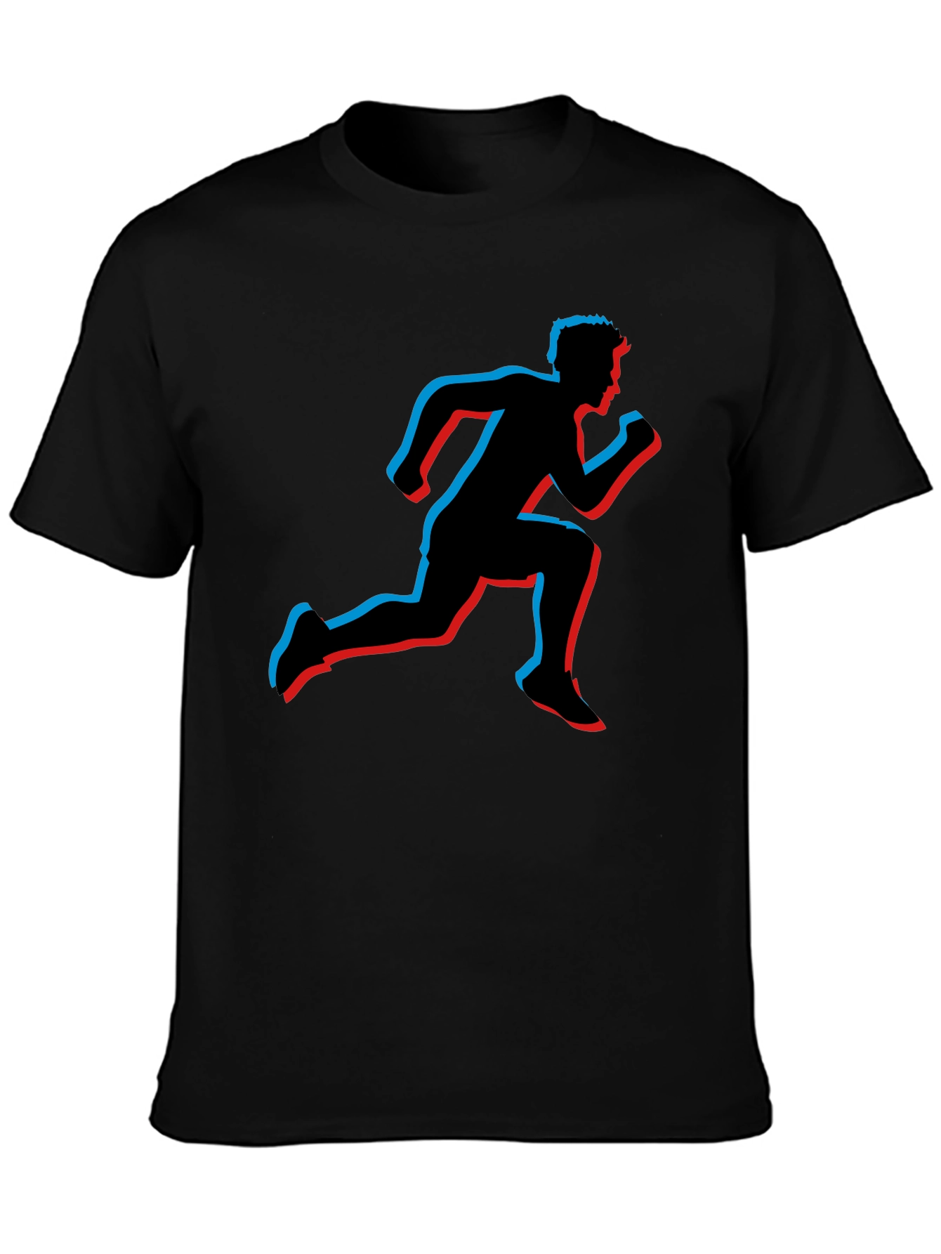 Runner Silhouette Graphic Tee - Black