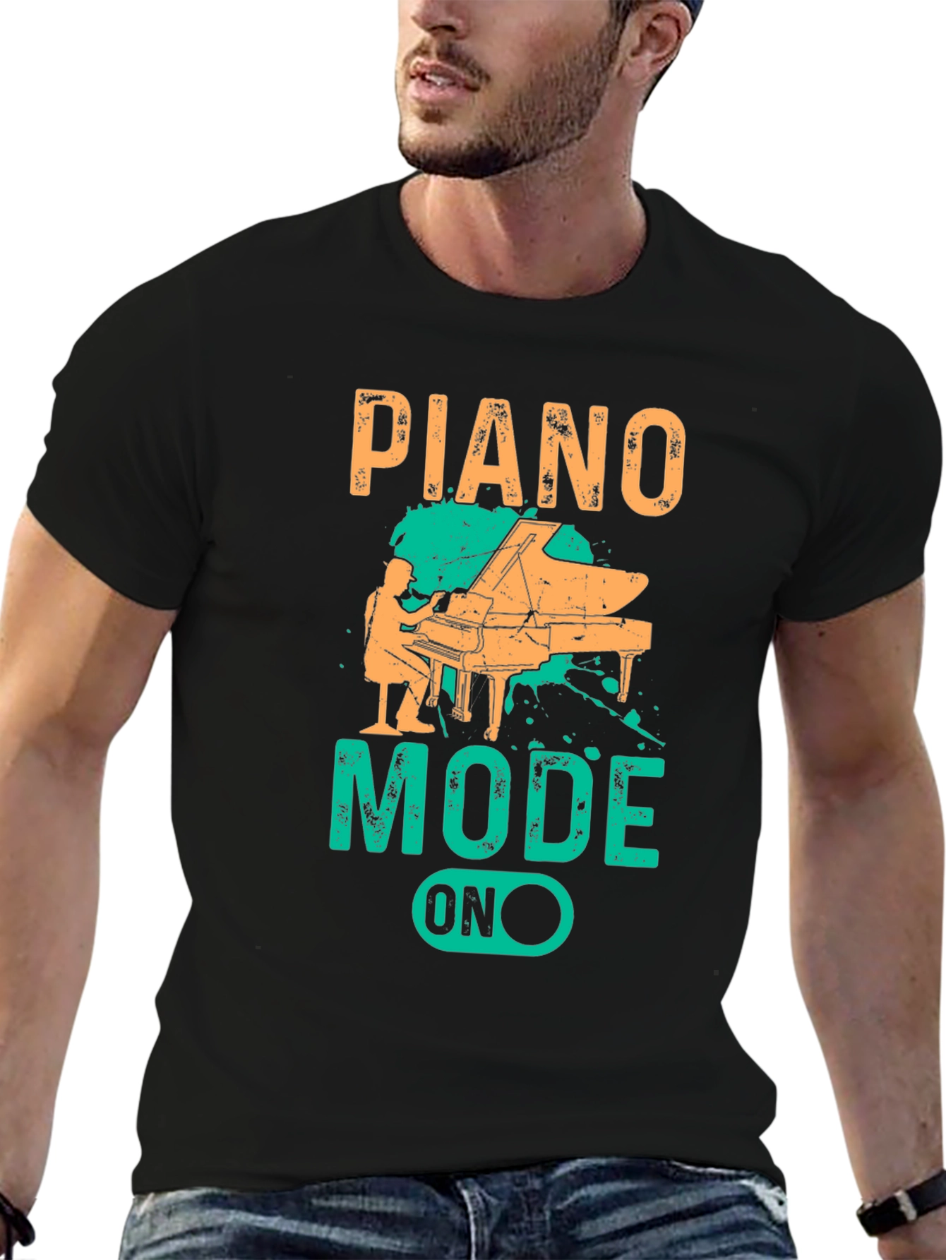 Piano Mode On Graphic T-Shirt