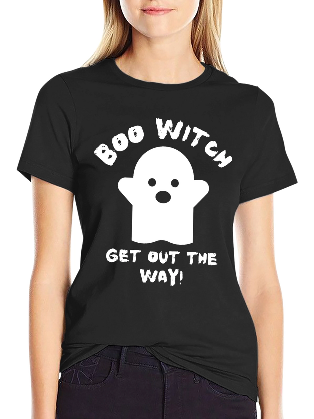 Boo Witch Halloween Graphic T-Shirt