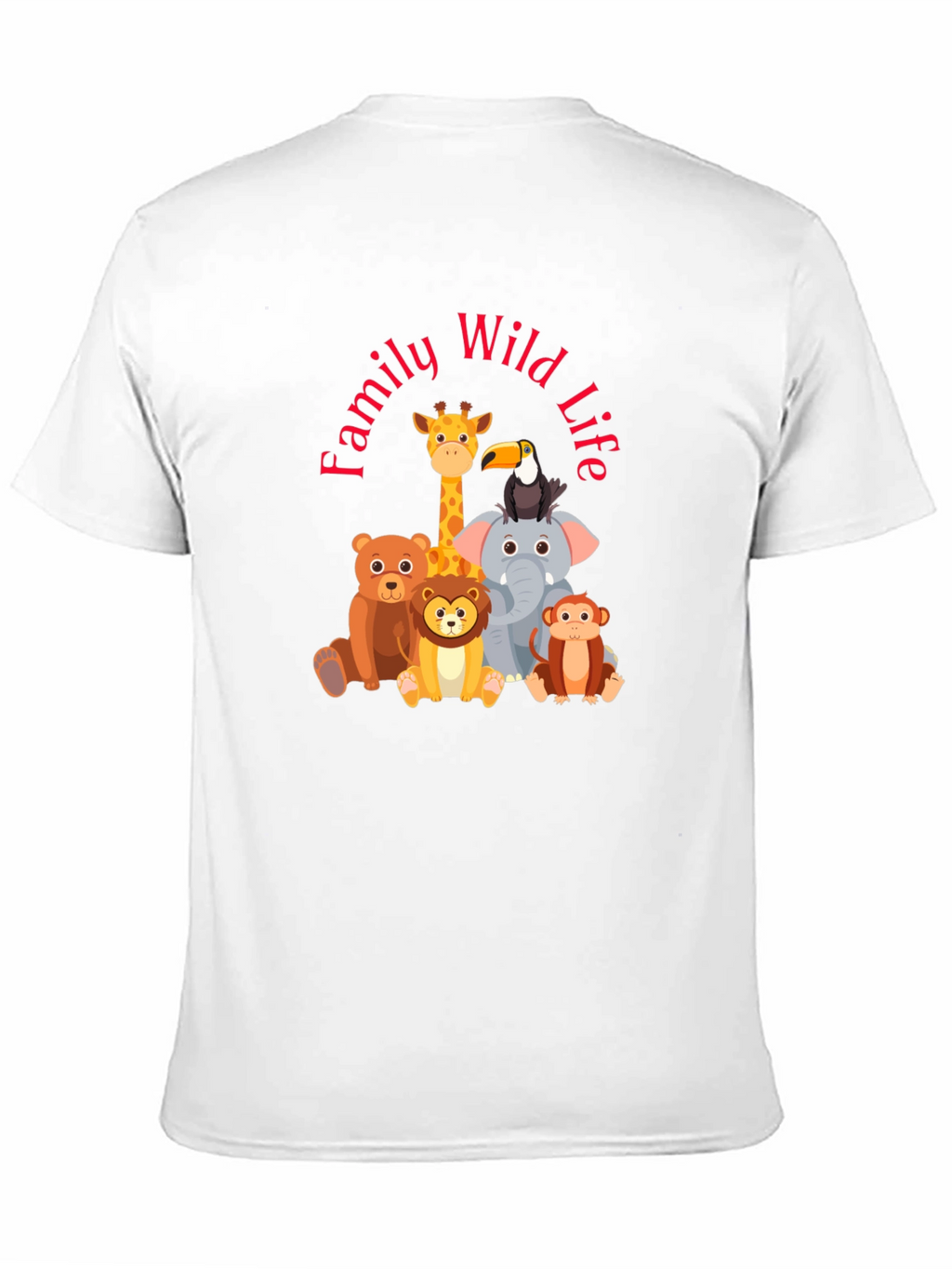 Family Wild Life Tee - Cute Animal Cartoon