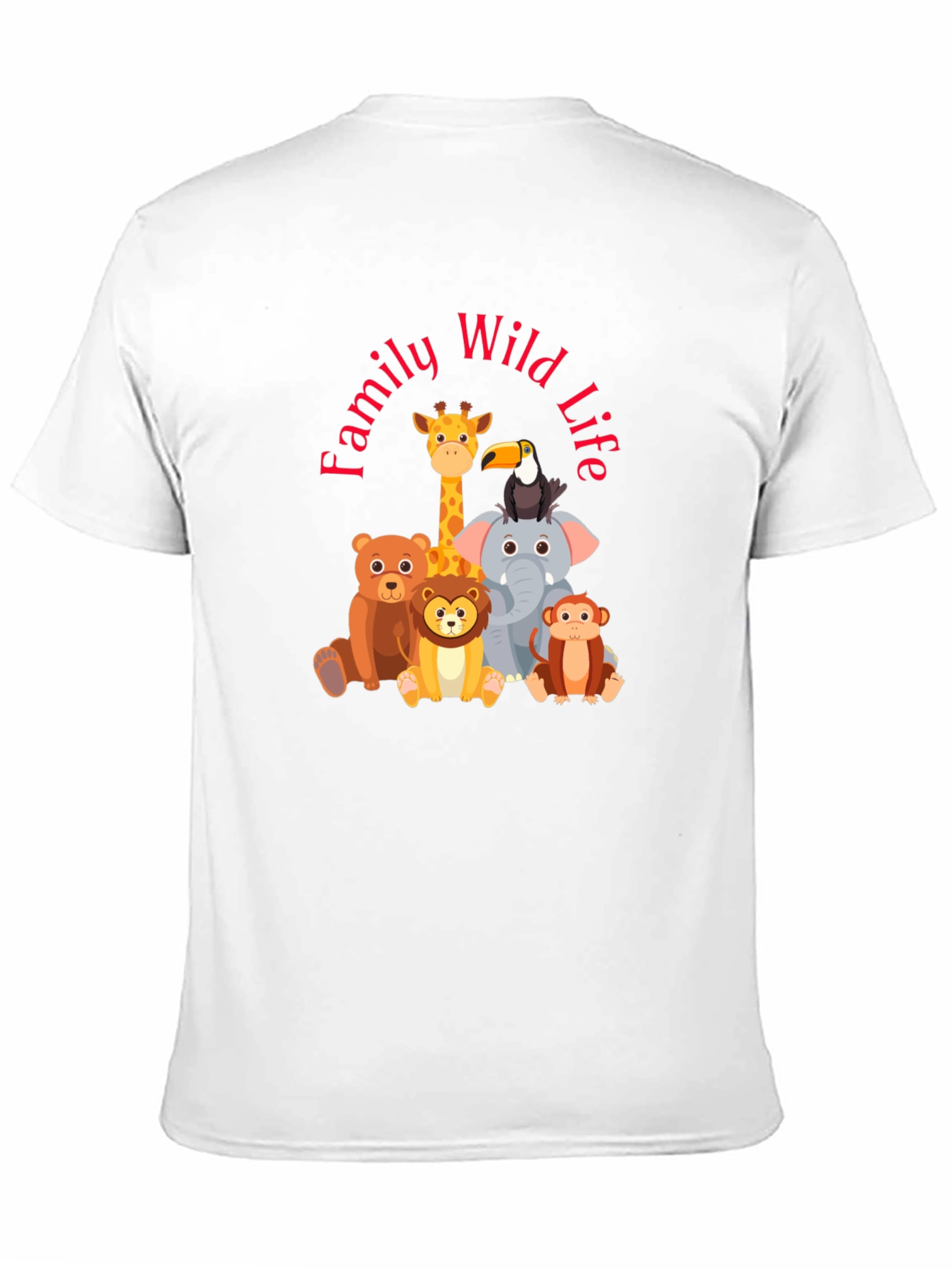 Family Wild Life Tee - Cute Animal Cartoon