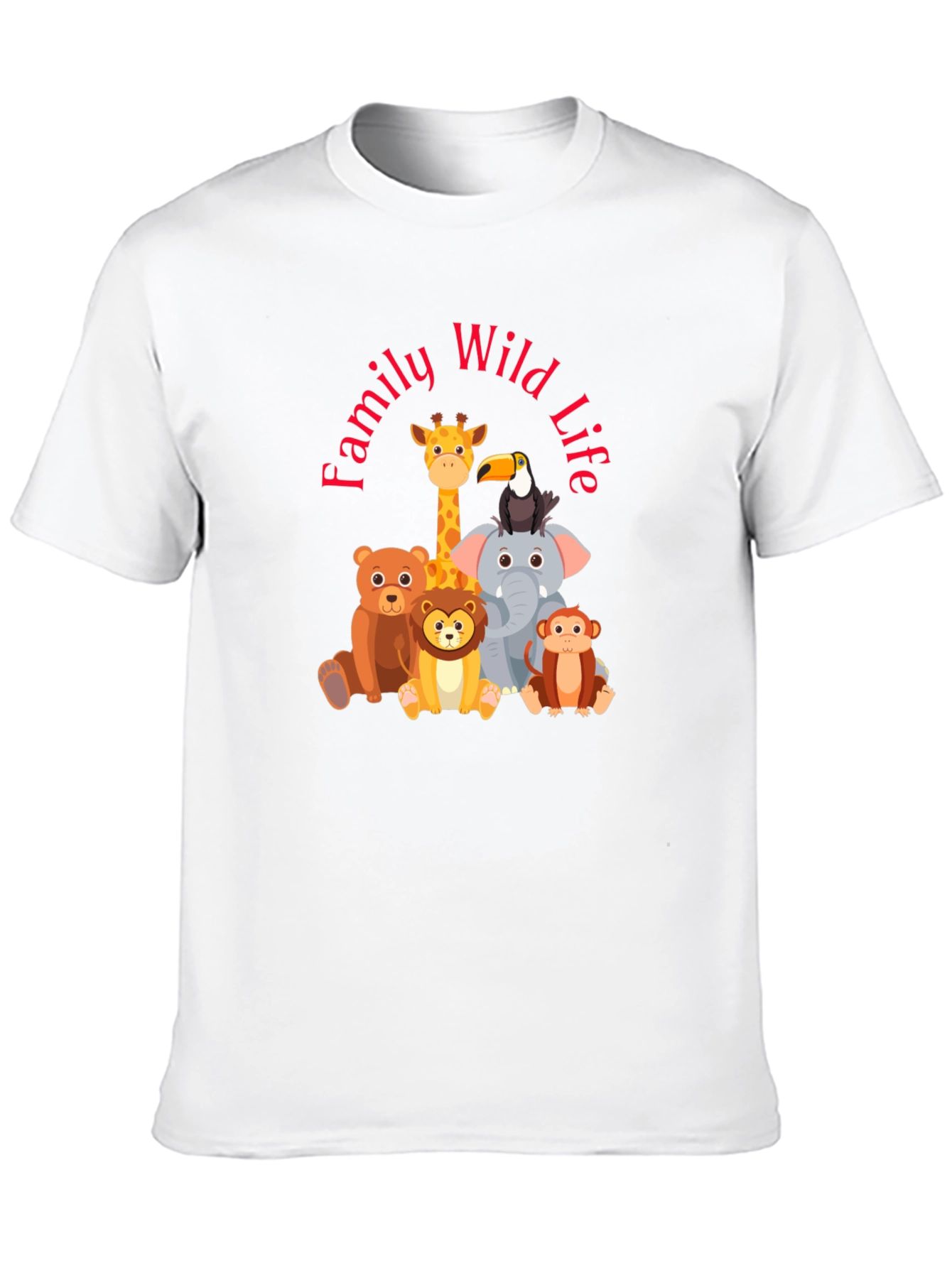 Family Wild Life Tee - Cute Animal Cartoon