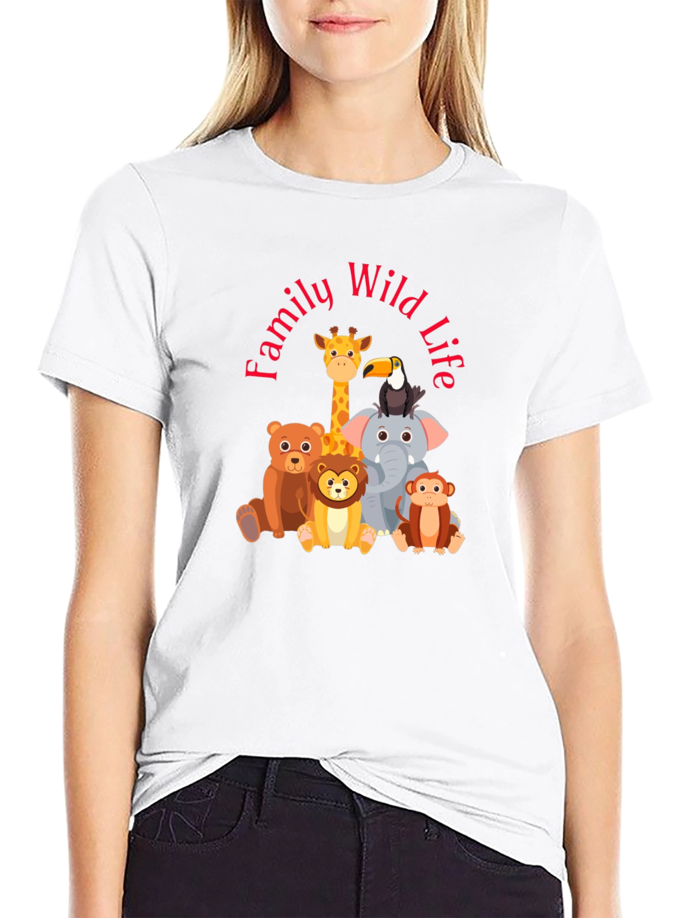 Family Wild Life Tee - Cute Animal Cartoon