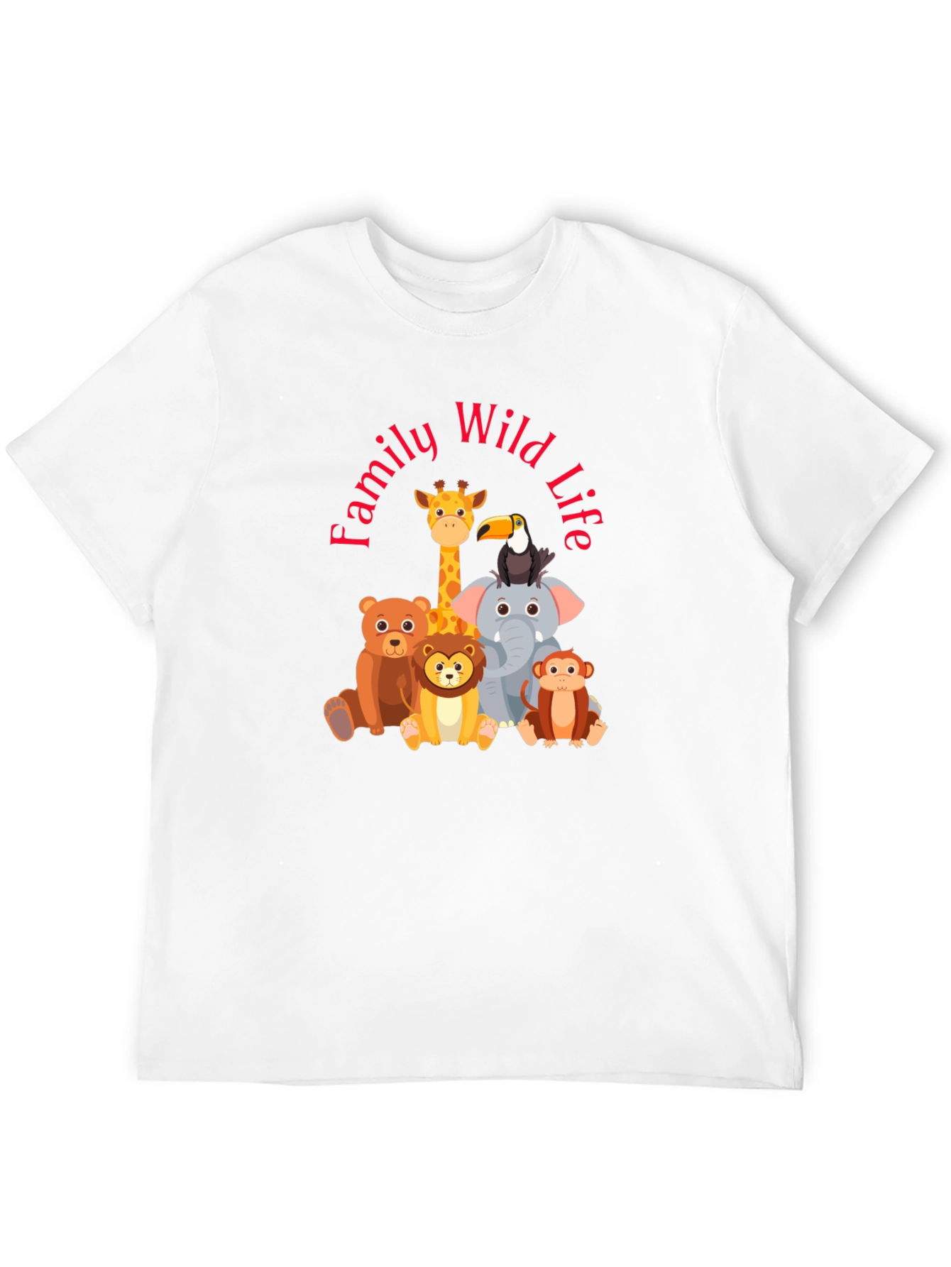 Family Wild Life Tee - Cute Animal Cartoon