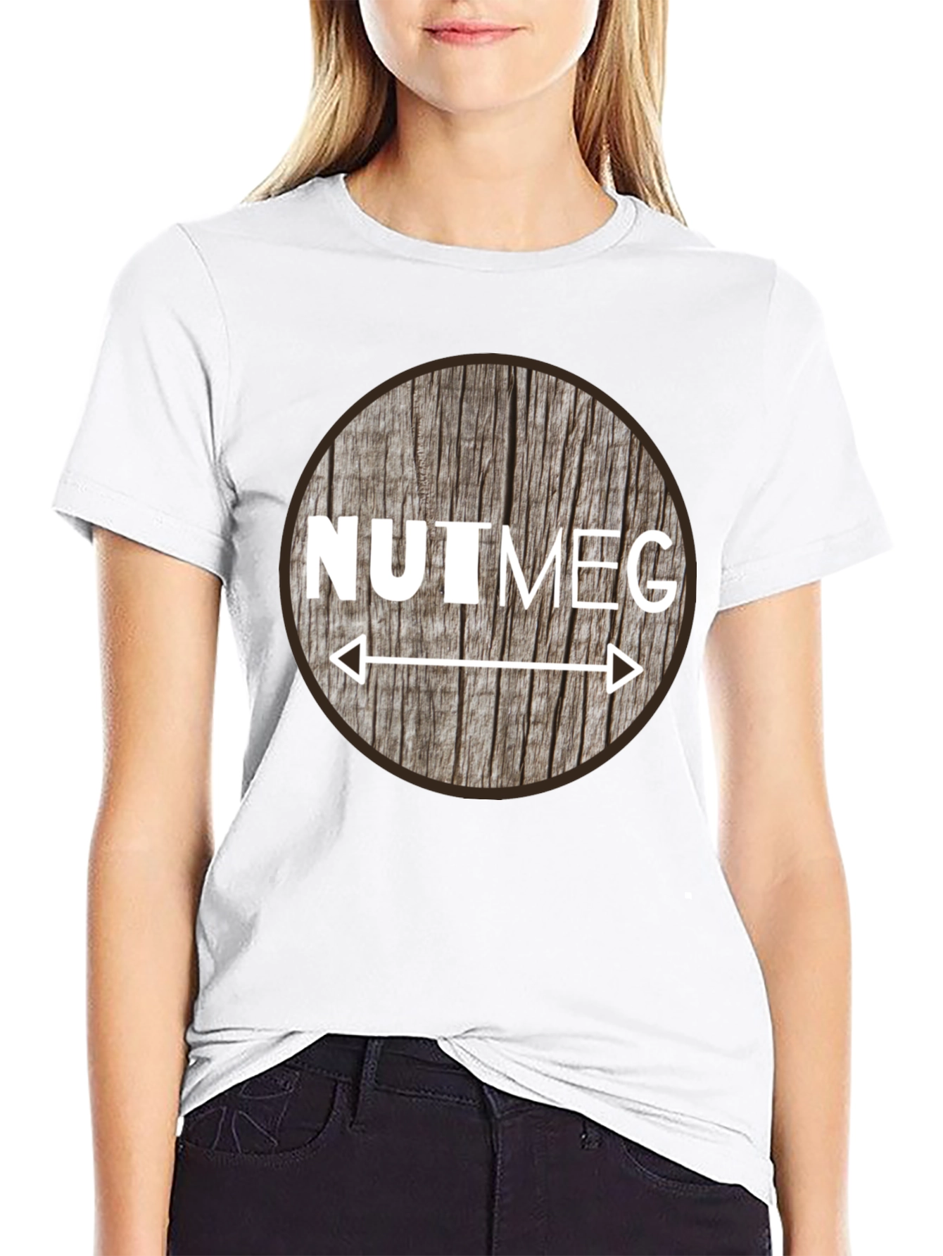 Nutmeg Graphic Tee - Unique Woodgrain Design