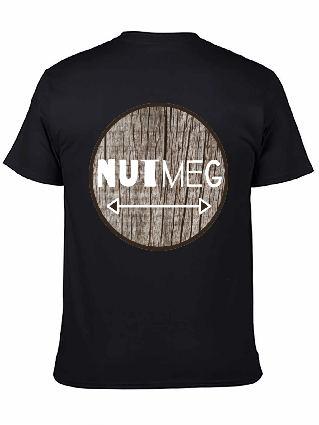 Nutmeg Graphic Tee - Unique Woodgrain Design