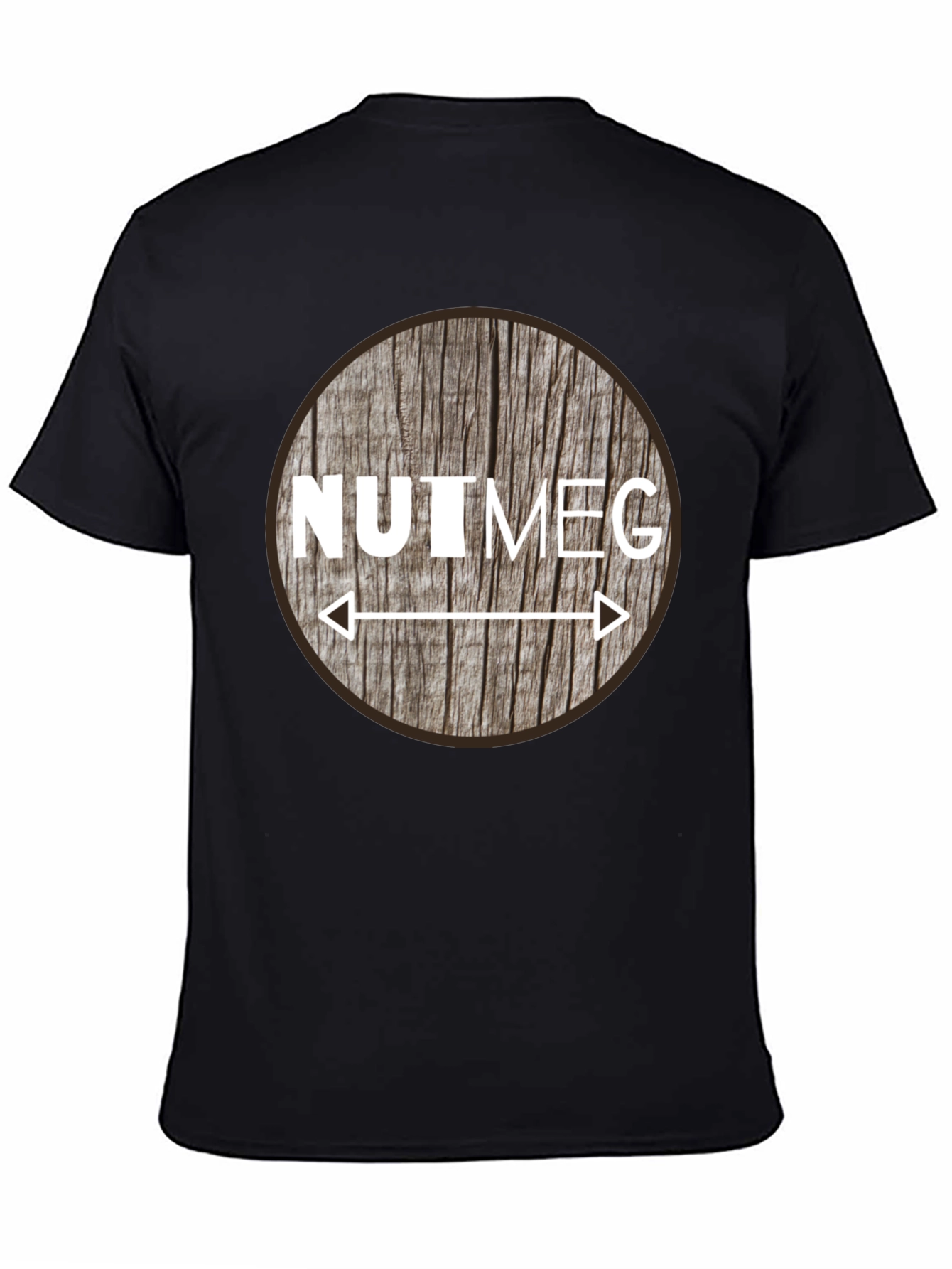 Nutmeg Graphic Tee - Unique Woodgrain Design