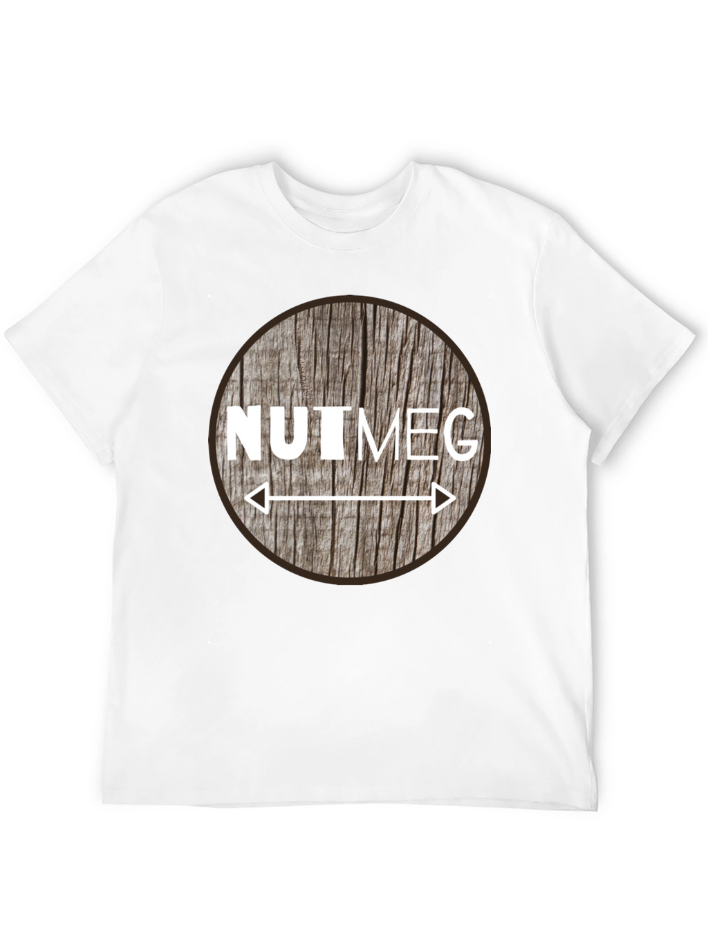 Nutmeg Graphic Tee - Unique Woodgrain Design