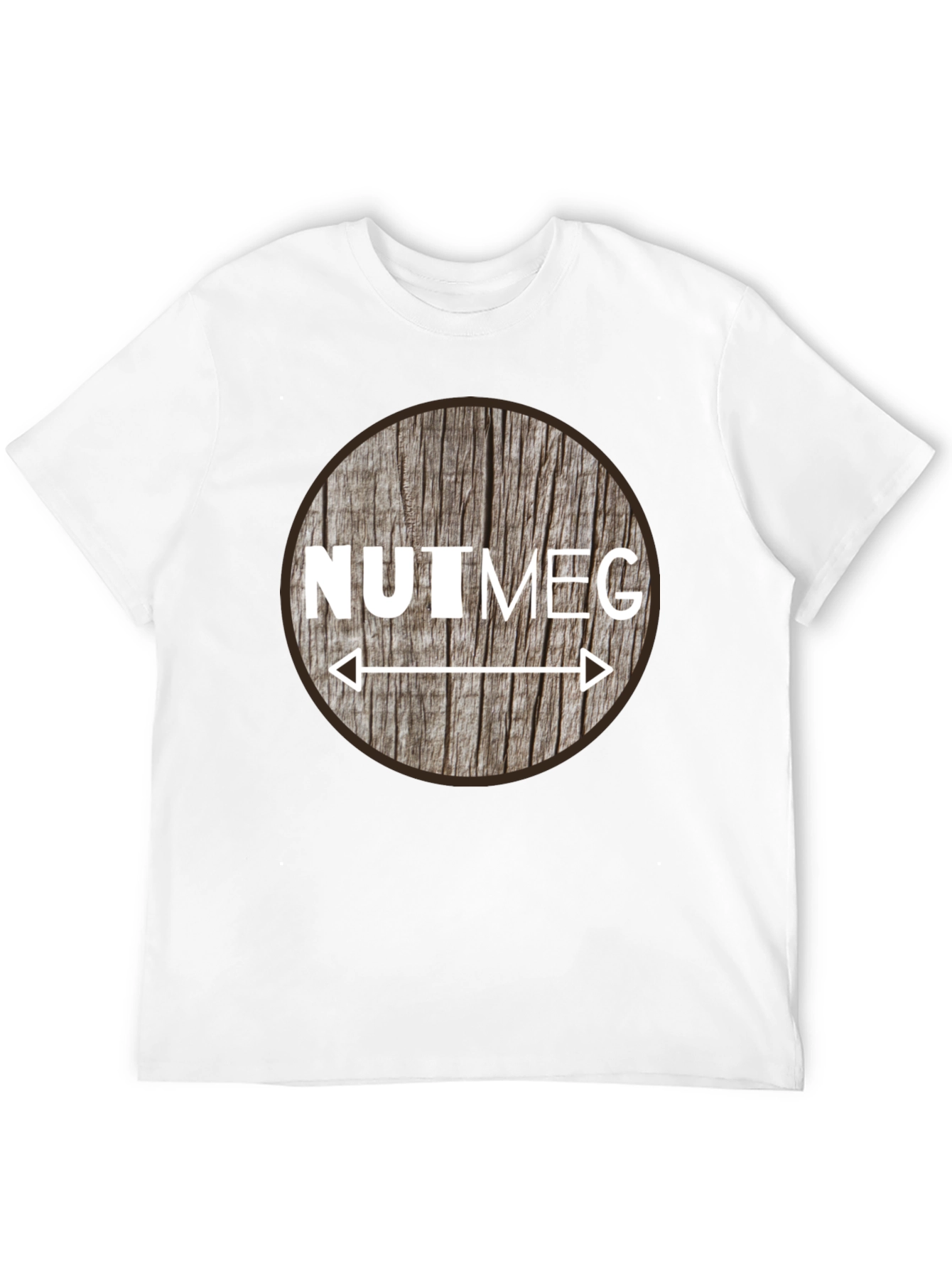 Nutmeg Graphic Tee - Unique Woodgrain Design