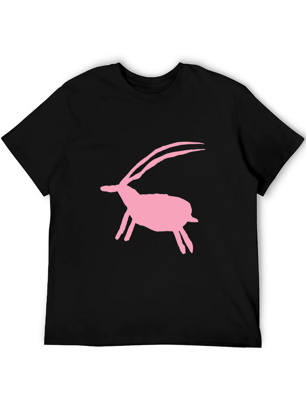 Pink Animal Silhouette Tee - Black