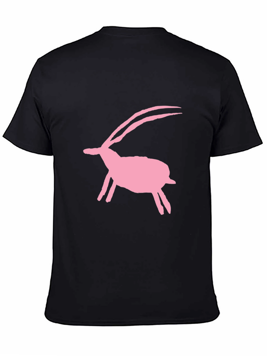 Pink Animal Silhouette Tee - Black