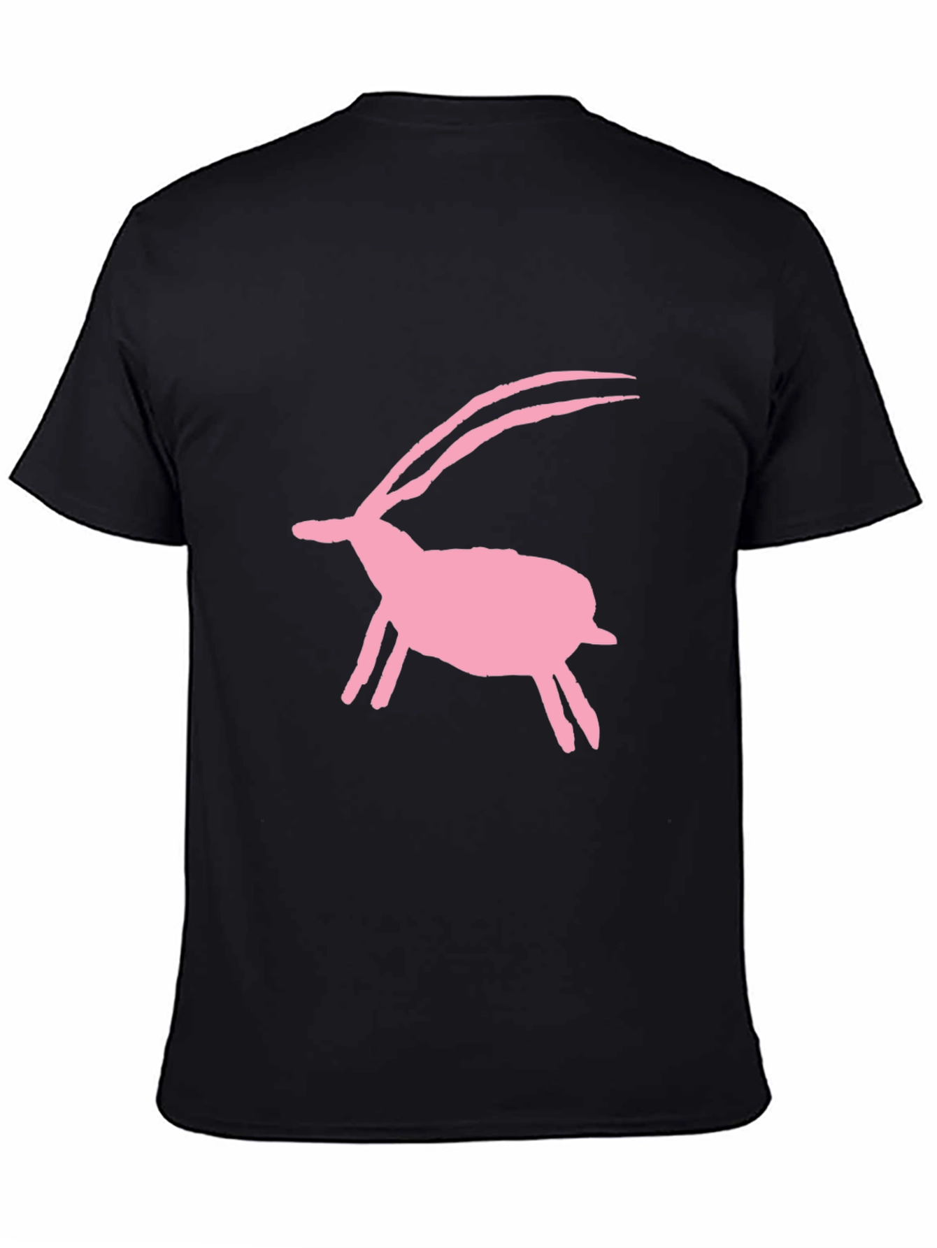 Pink Animal Silhouette Tee - Black