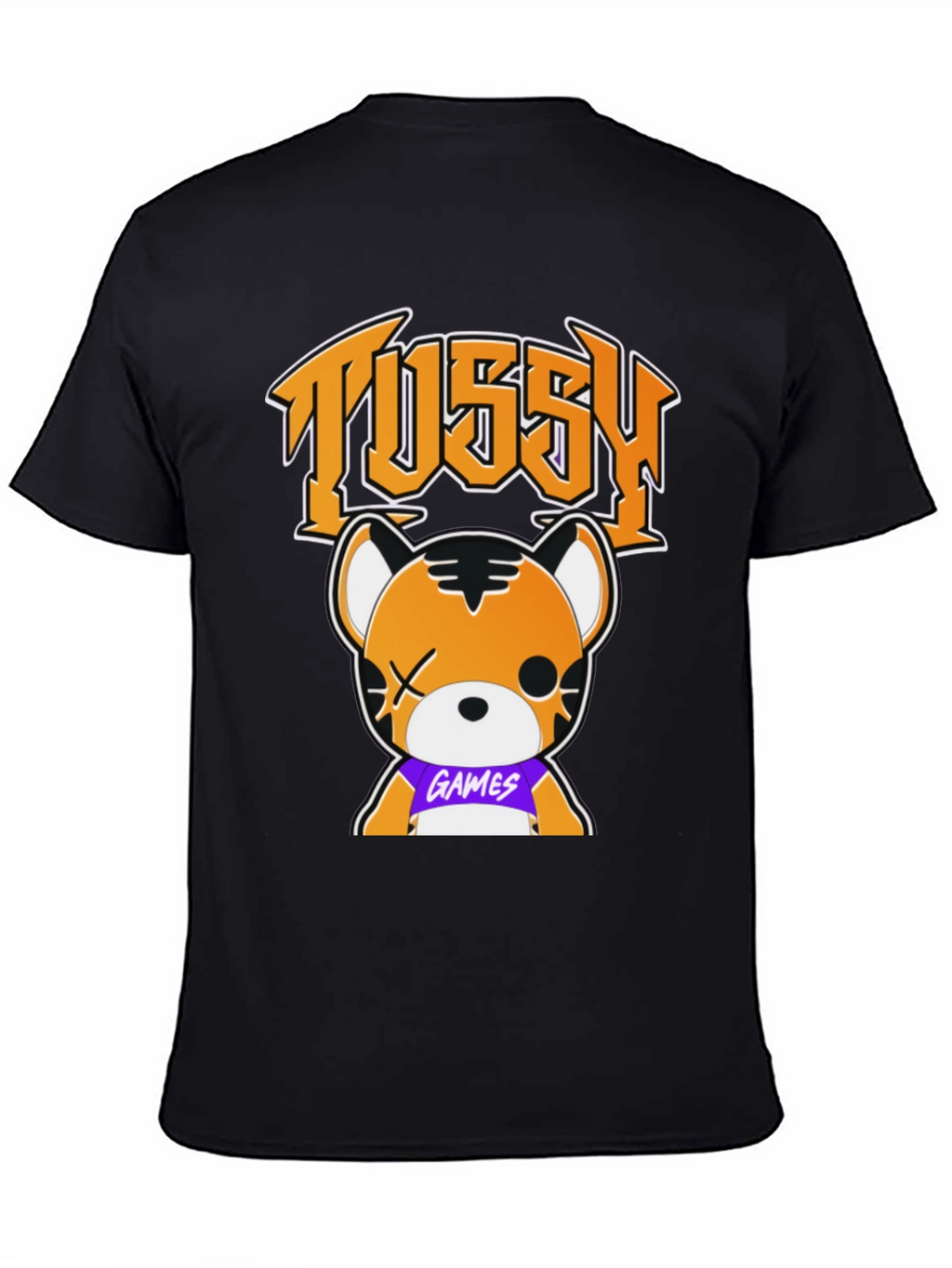 Tussy Games Tiger Graphic Black T-Shirt