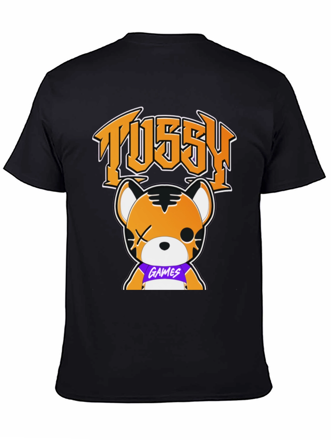 Tussy Games Tiger Graphic Black T-Shirt