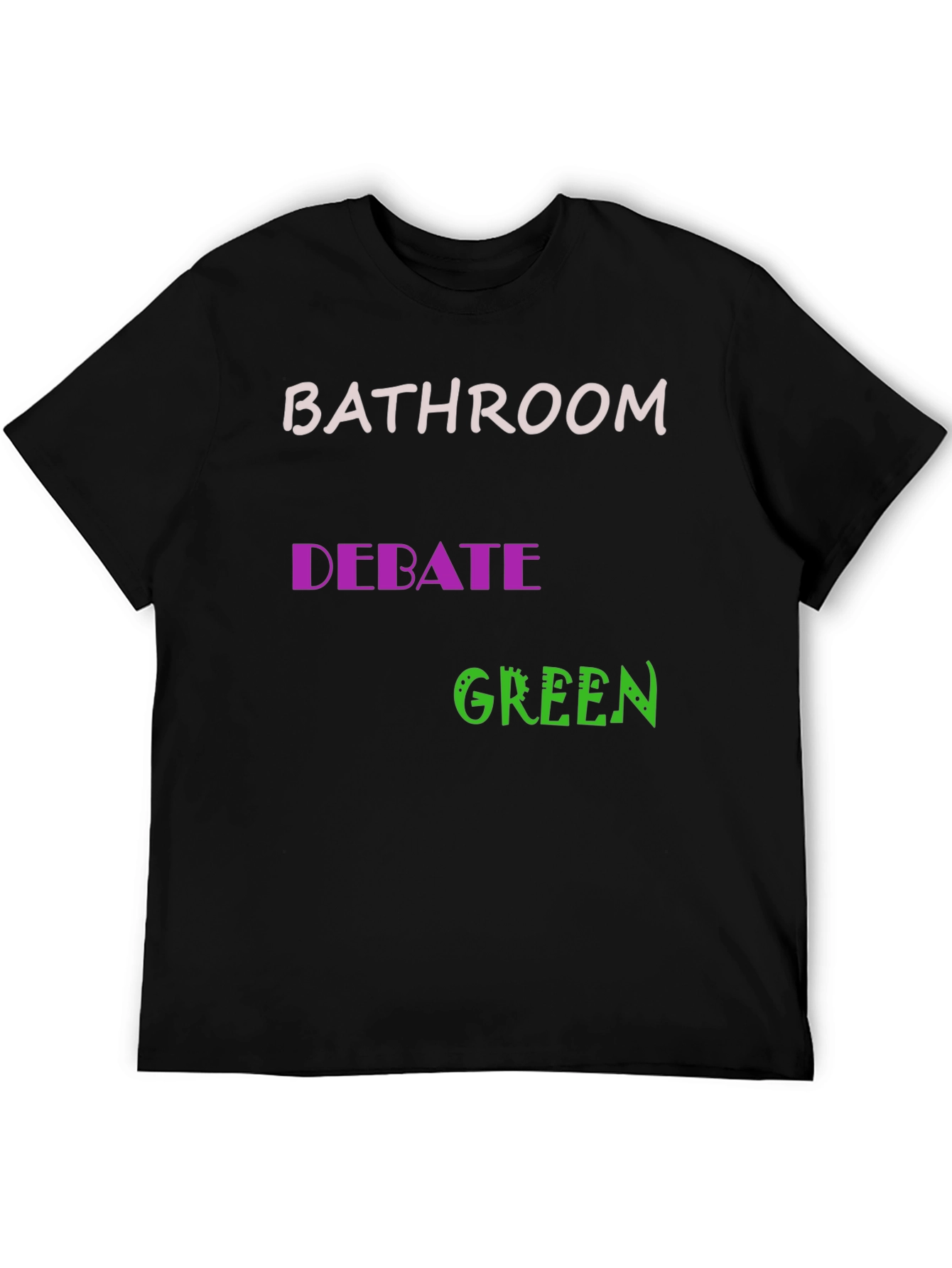 Bathroom Debate Green Graphic Tee