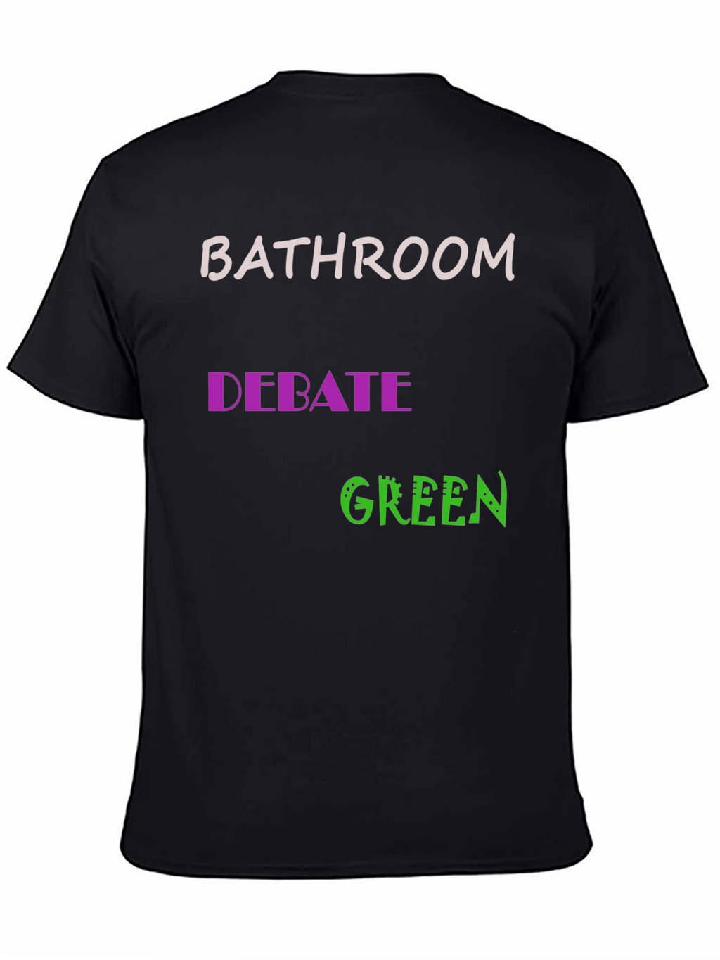 Bathroom Debate Green Graphic Tee