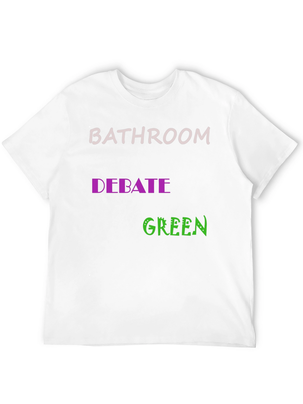 Bathroom Debate Green Graphic Tee