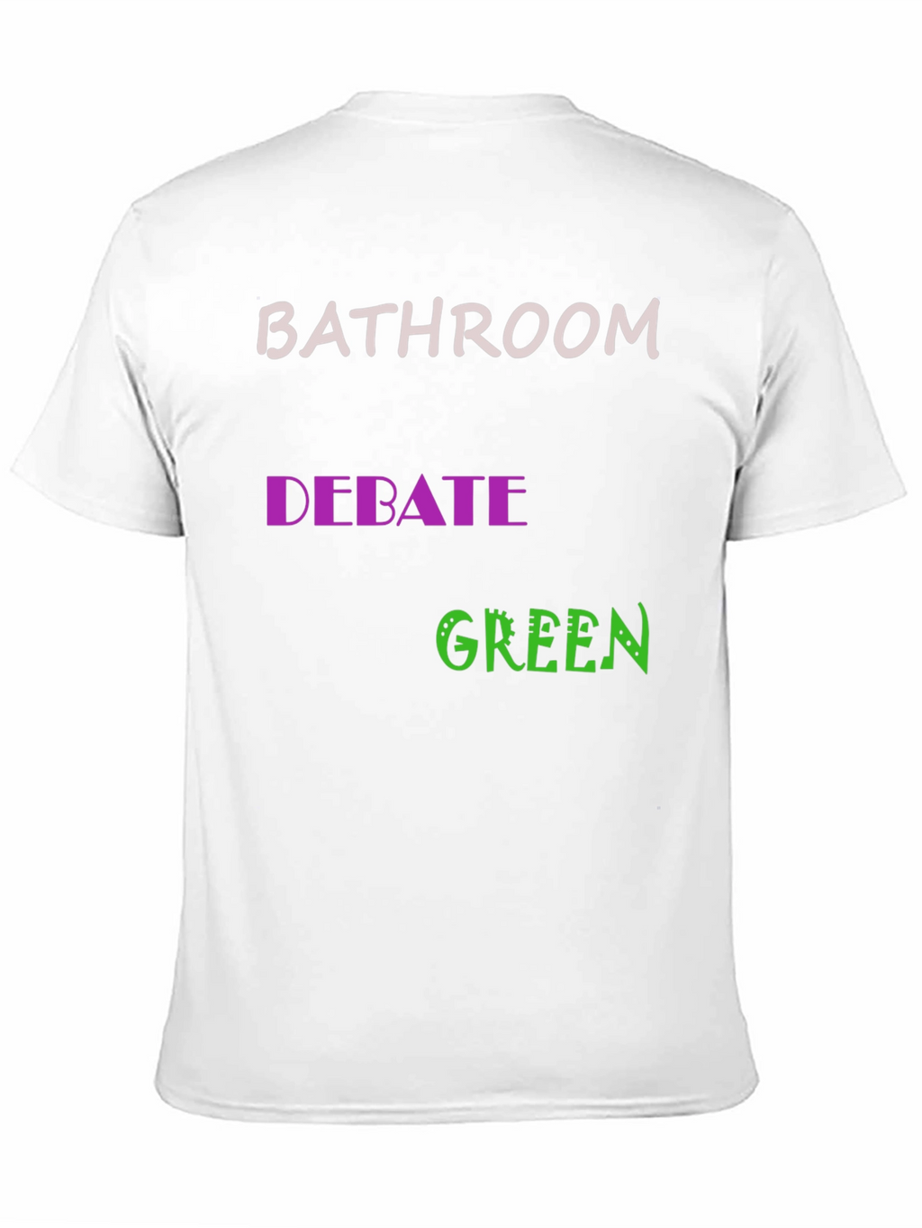 Bathroom Debate Green Graphic Tee