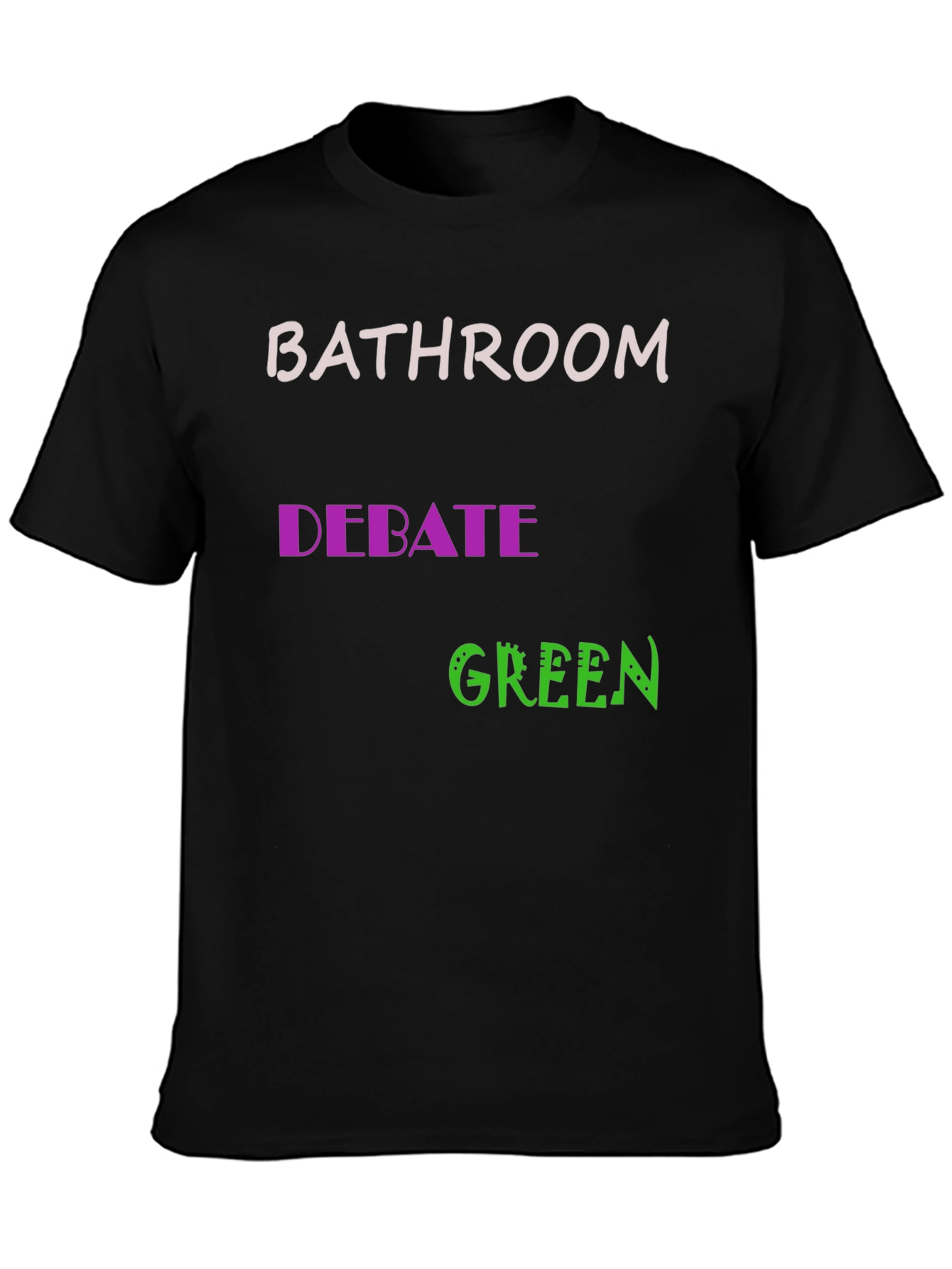 Bathroom Debate Green Graphic Tee