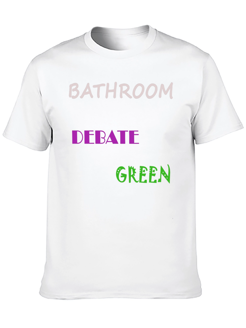 Bathroom Debate Green Graphic Tee