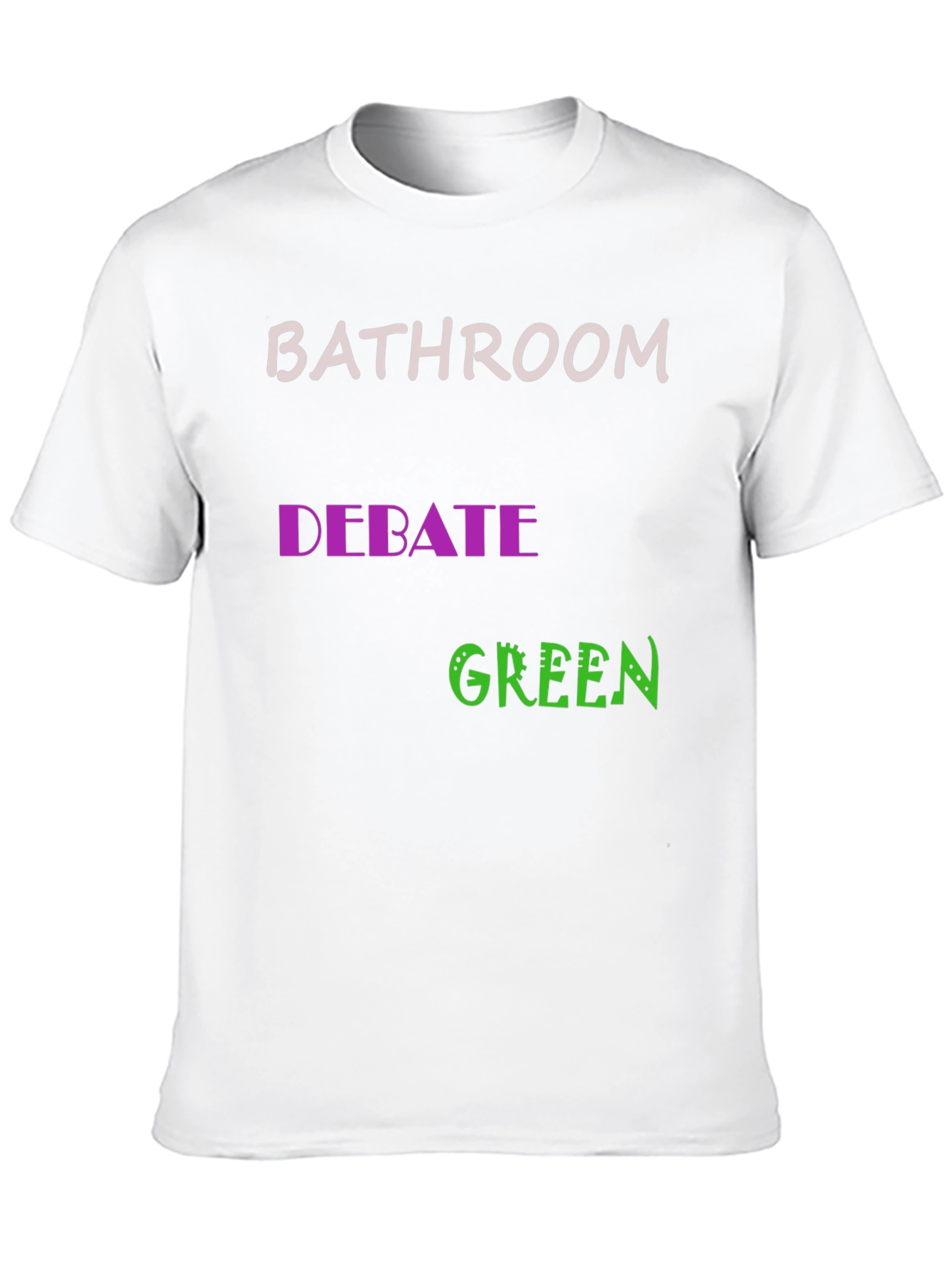 Bathroom Debate Green Graphic Tee