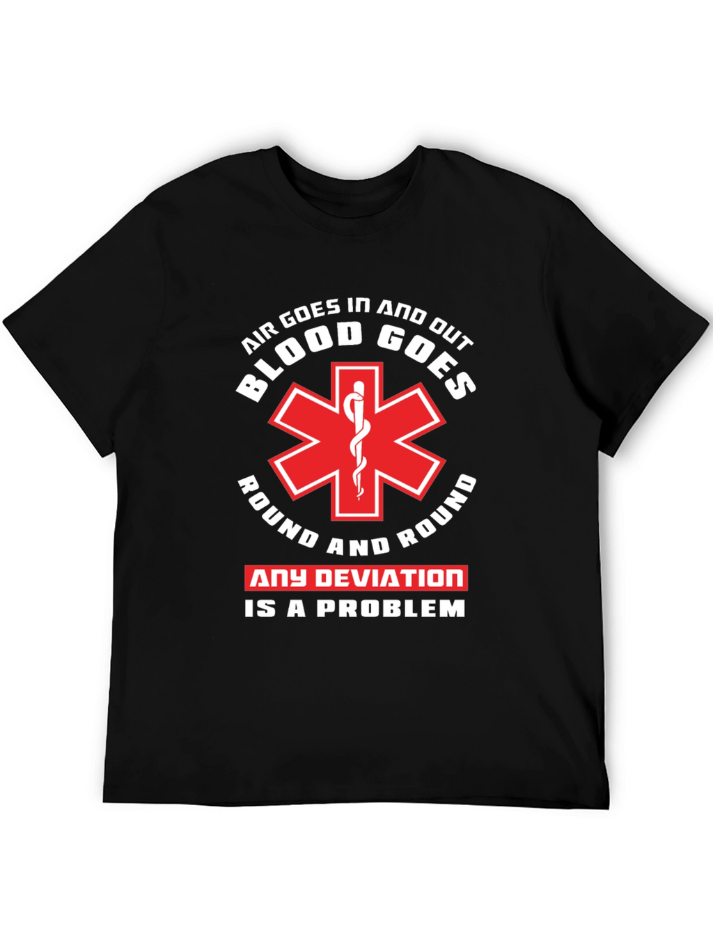 Air and Blood T-Shirt - EMT Paramedic Tee