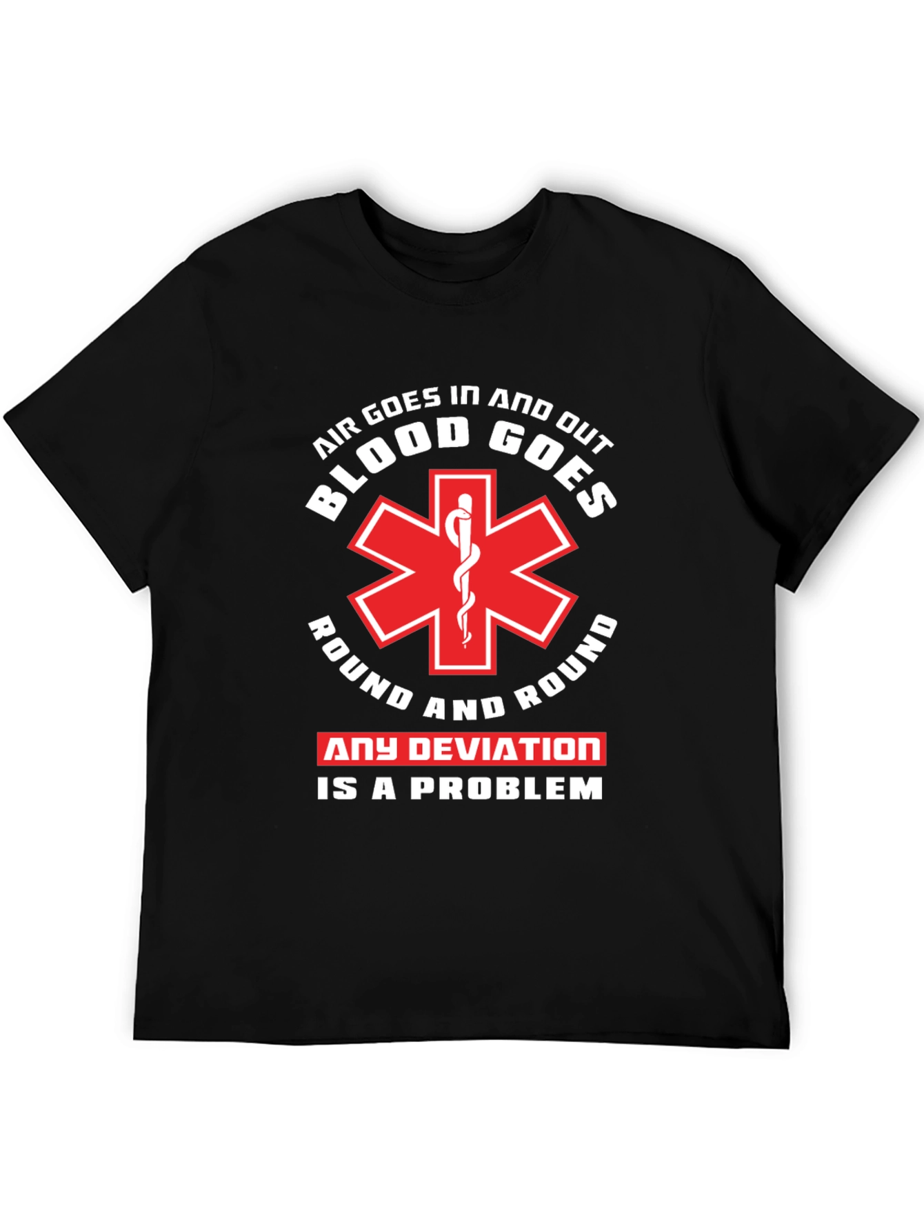 Air and Blood T-Shirt - EMT Paramedic Tee
