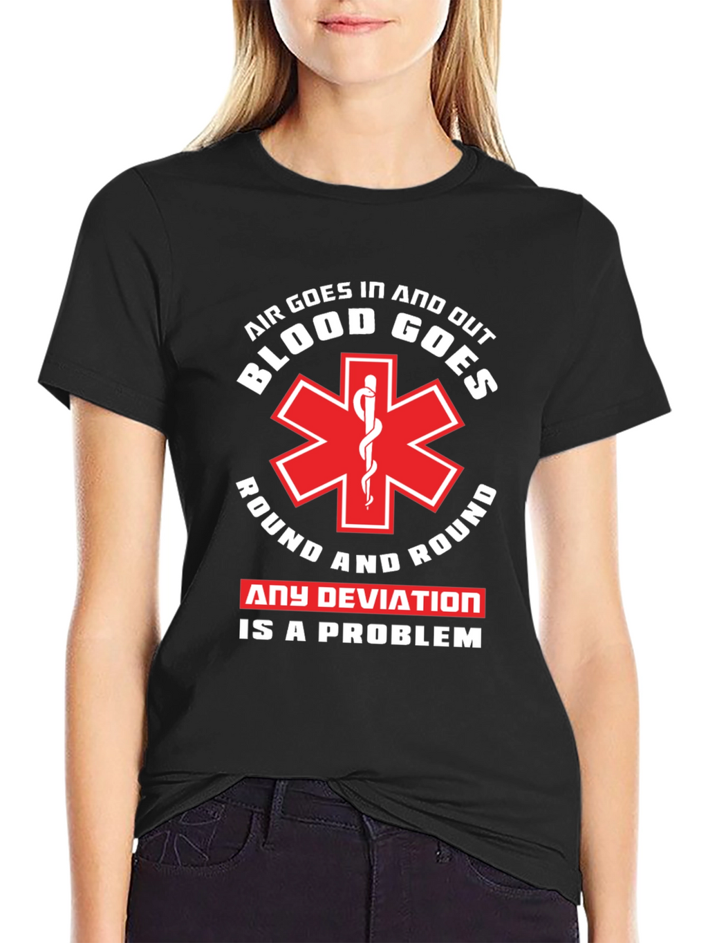 Air and Blood T-Shirt - EMT Paramedic Tee