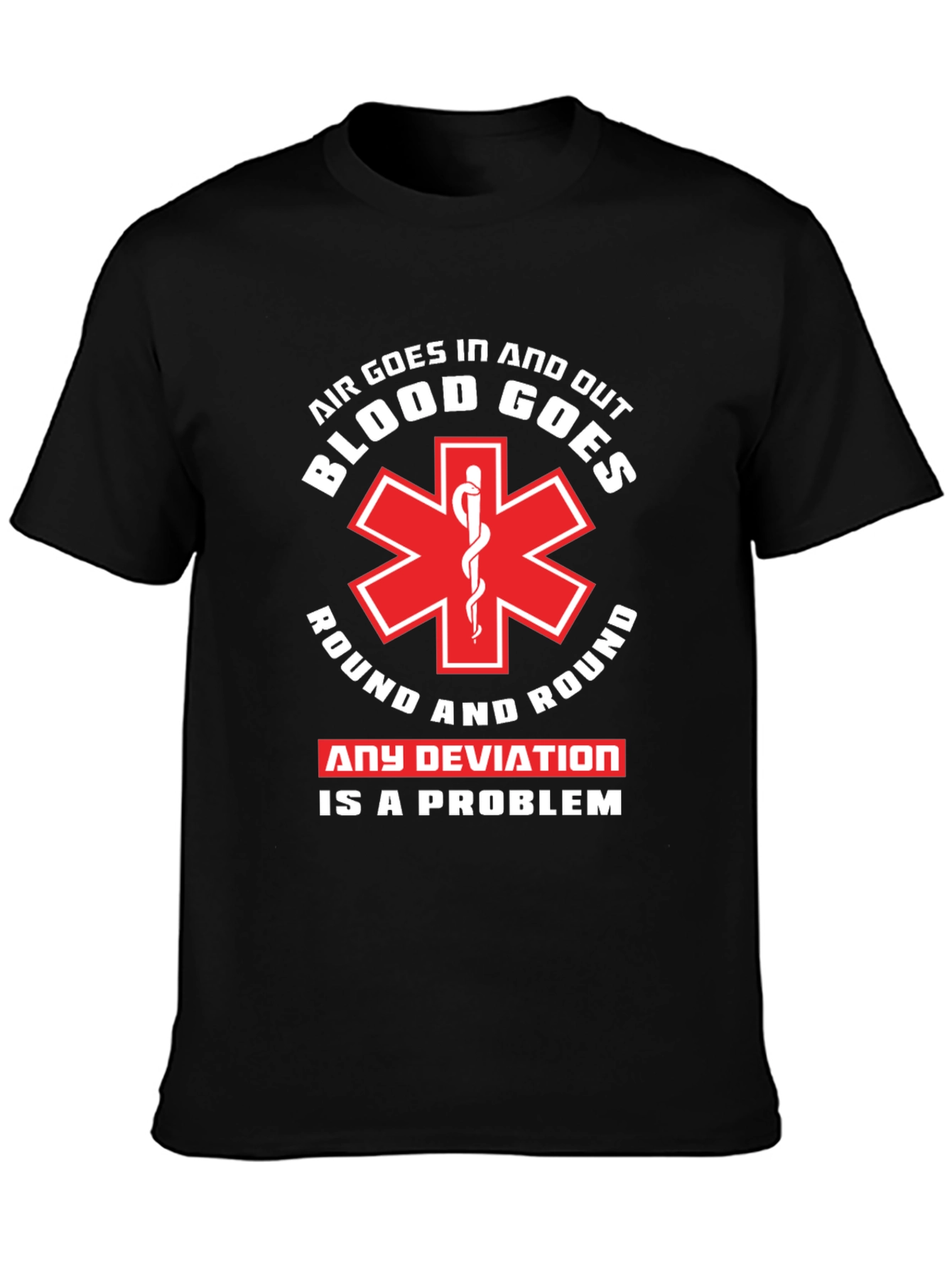 Air and Blood T-Shirt - EMT Paramedic Tee