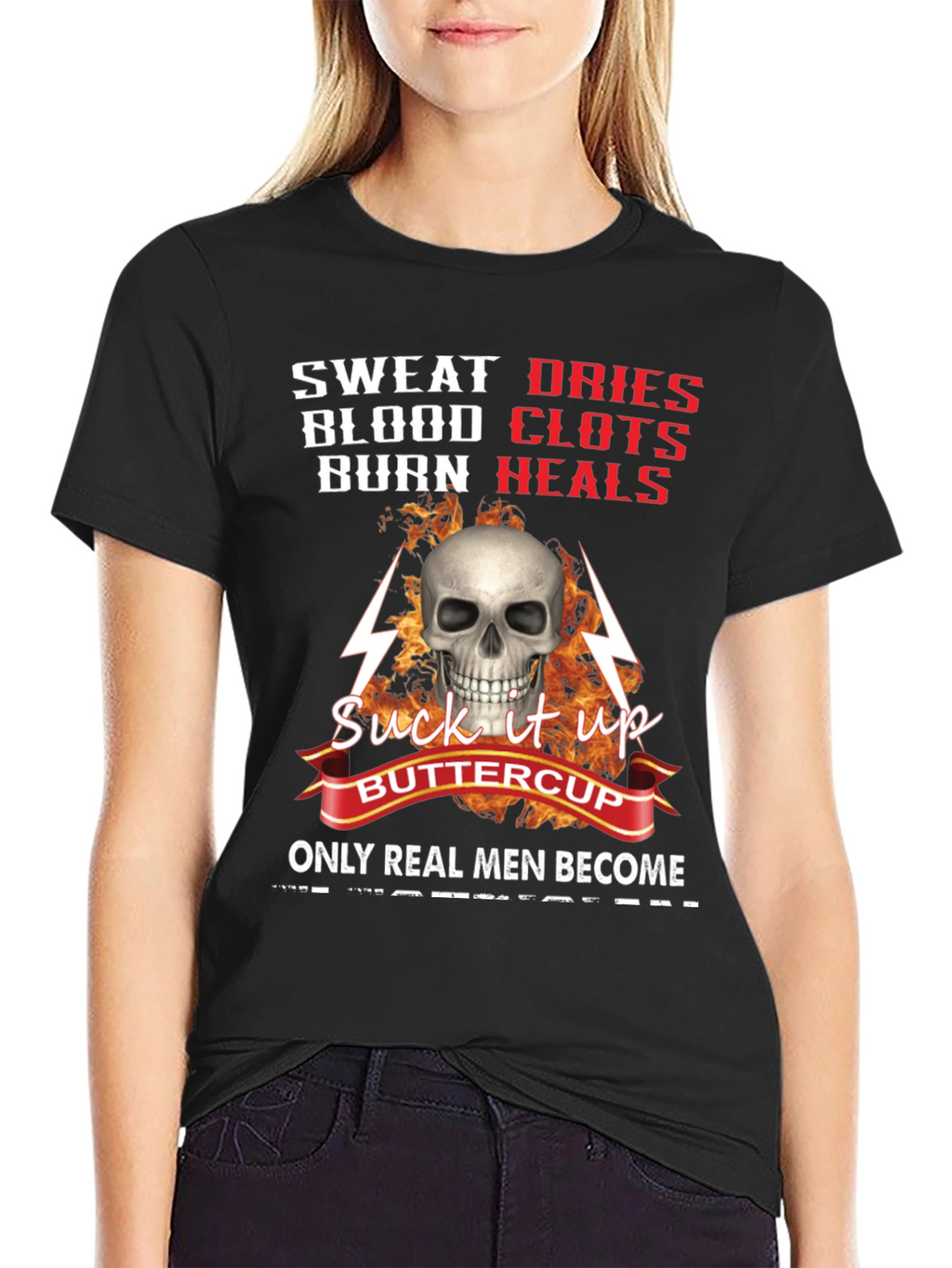 Sweat Blood Burn Graphic T-Shirt