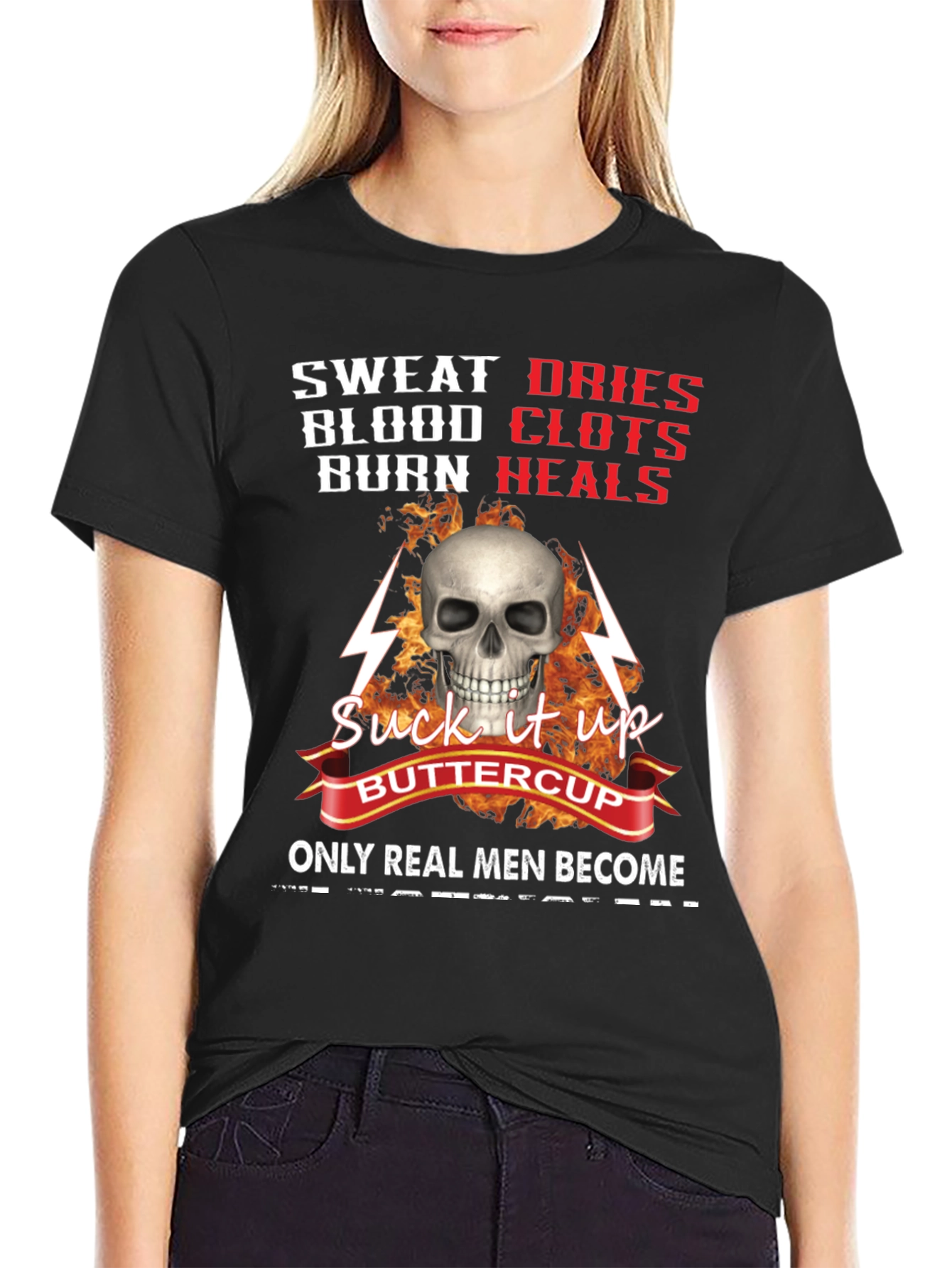 Sweat Blood Burn Graphic T-Shirt