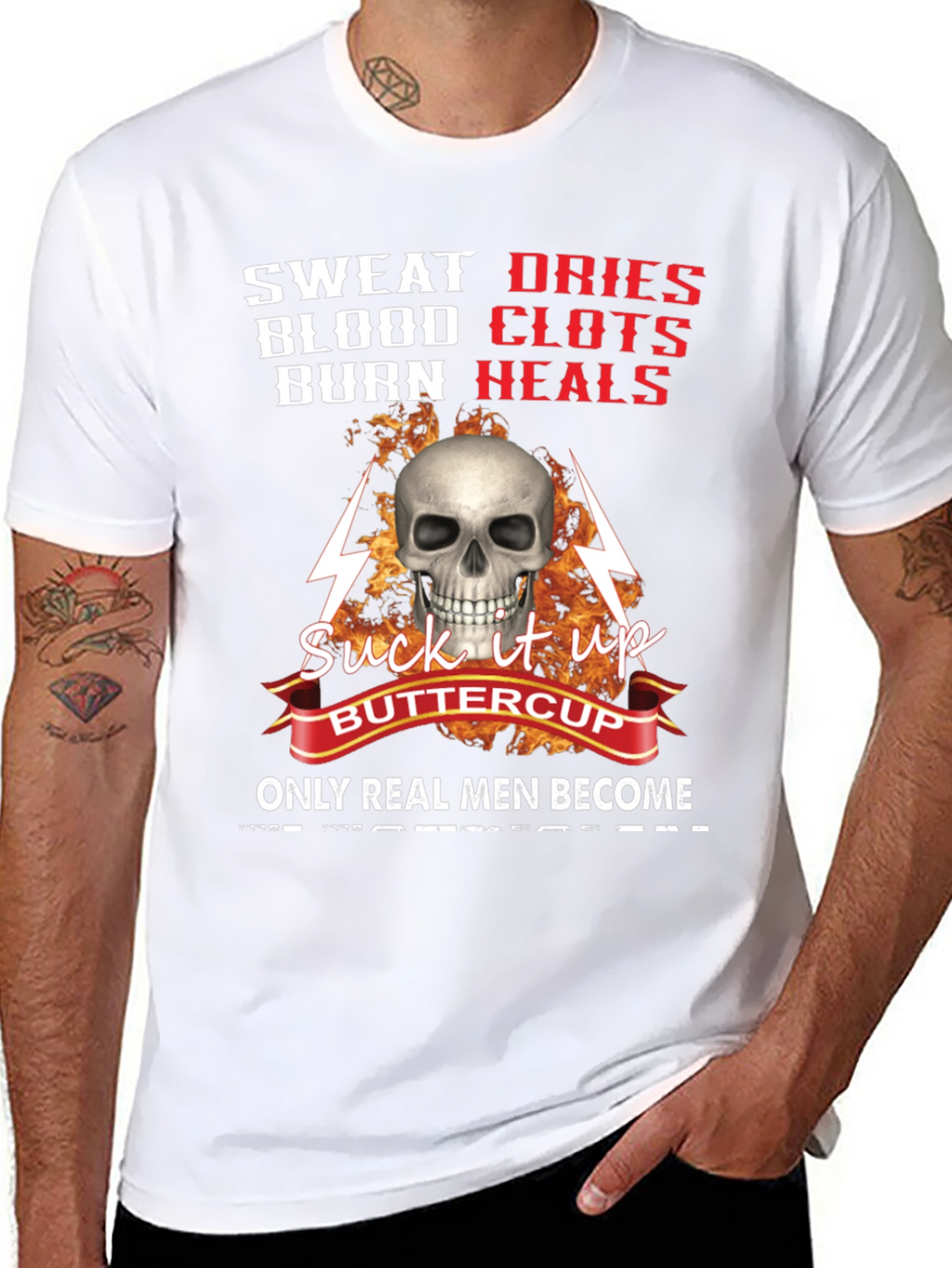 Sweat Blood Burn Graphic T-Shirt
