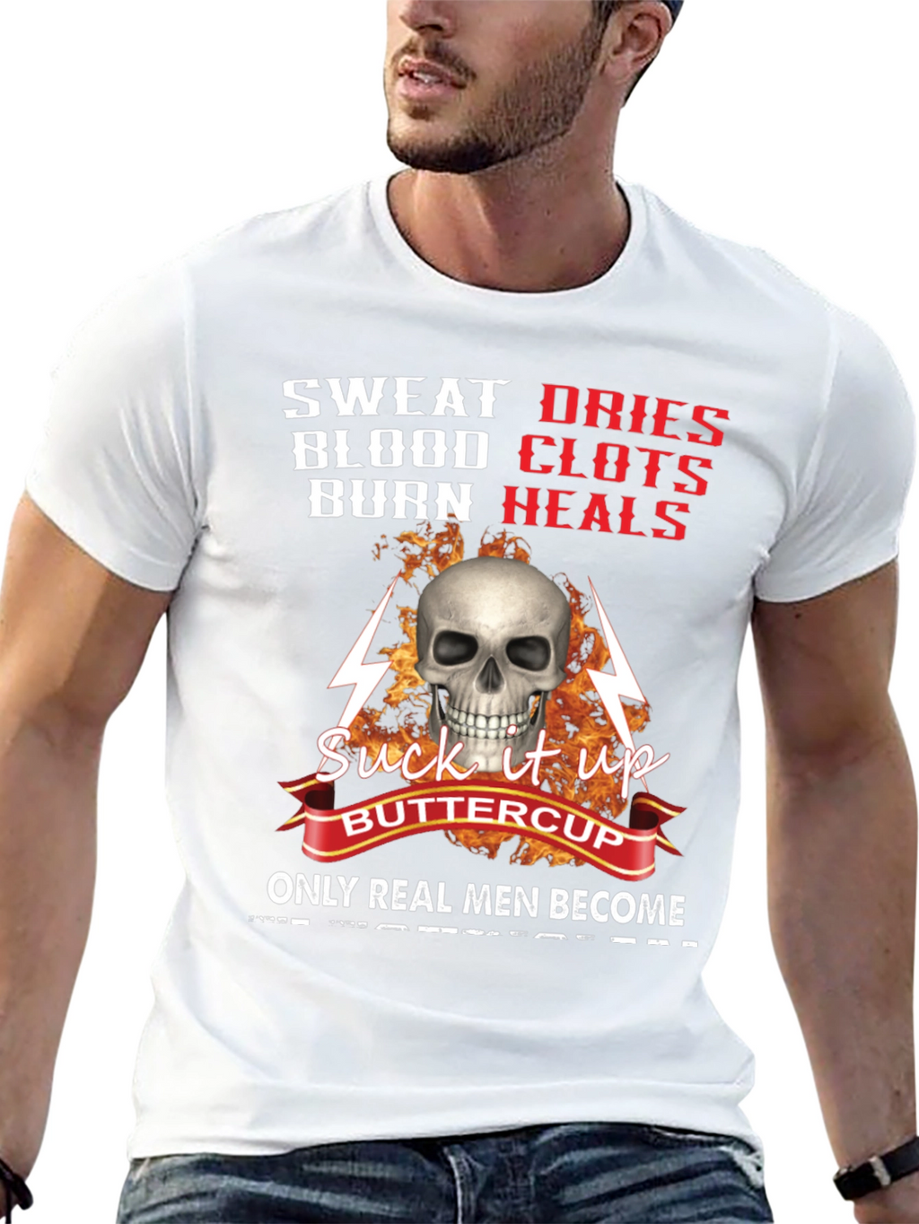 Sweat Blood Burn Graphic T-Shirt