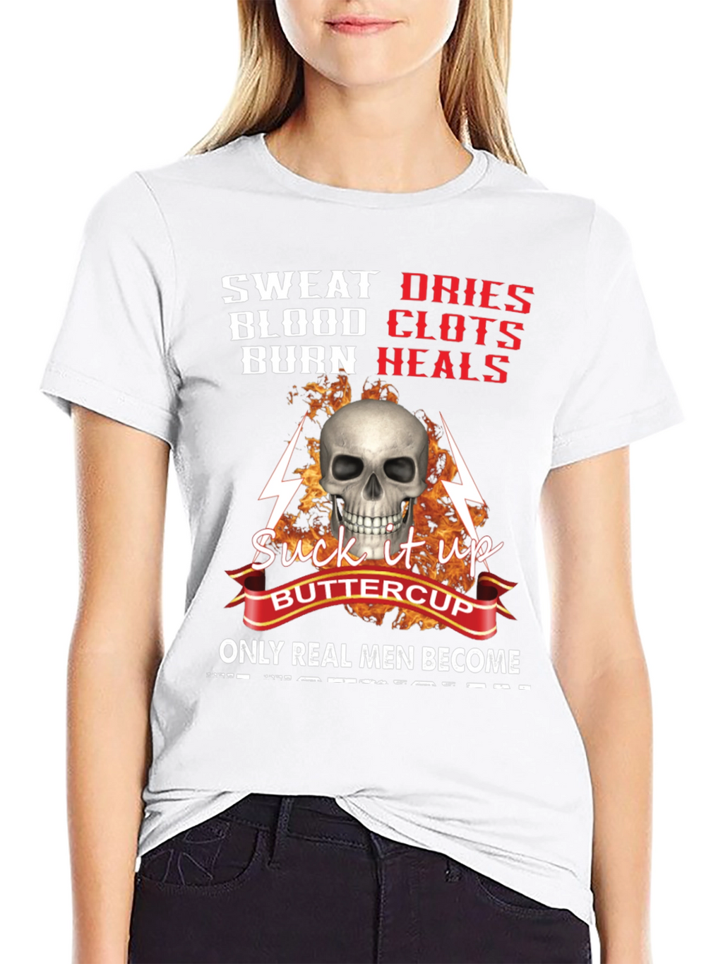 Sweat Blood Burn Graphic T-Shirt