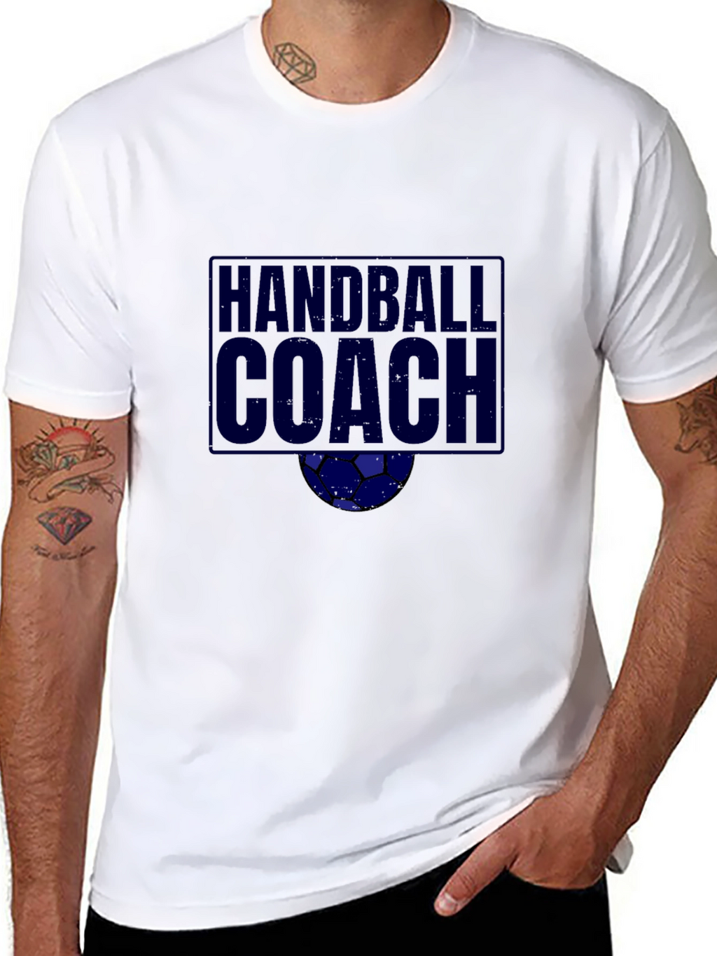 Handball Coach Graphic T-Shirt - Sportswear Apparel