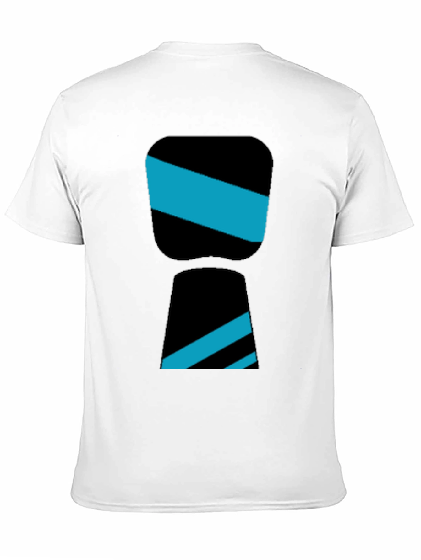 Stylish Black Tee with Modern Graphic Design