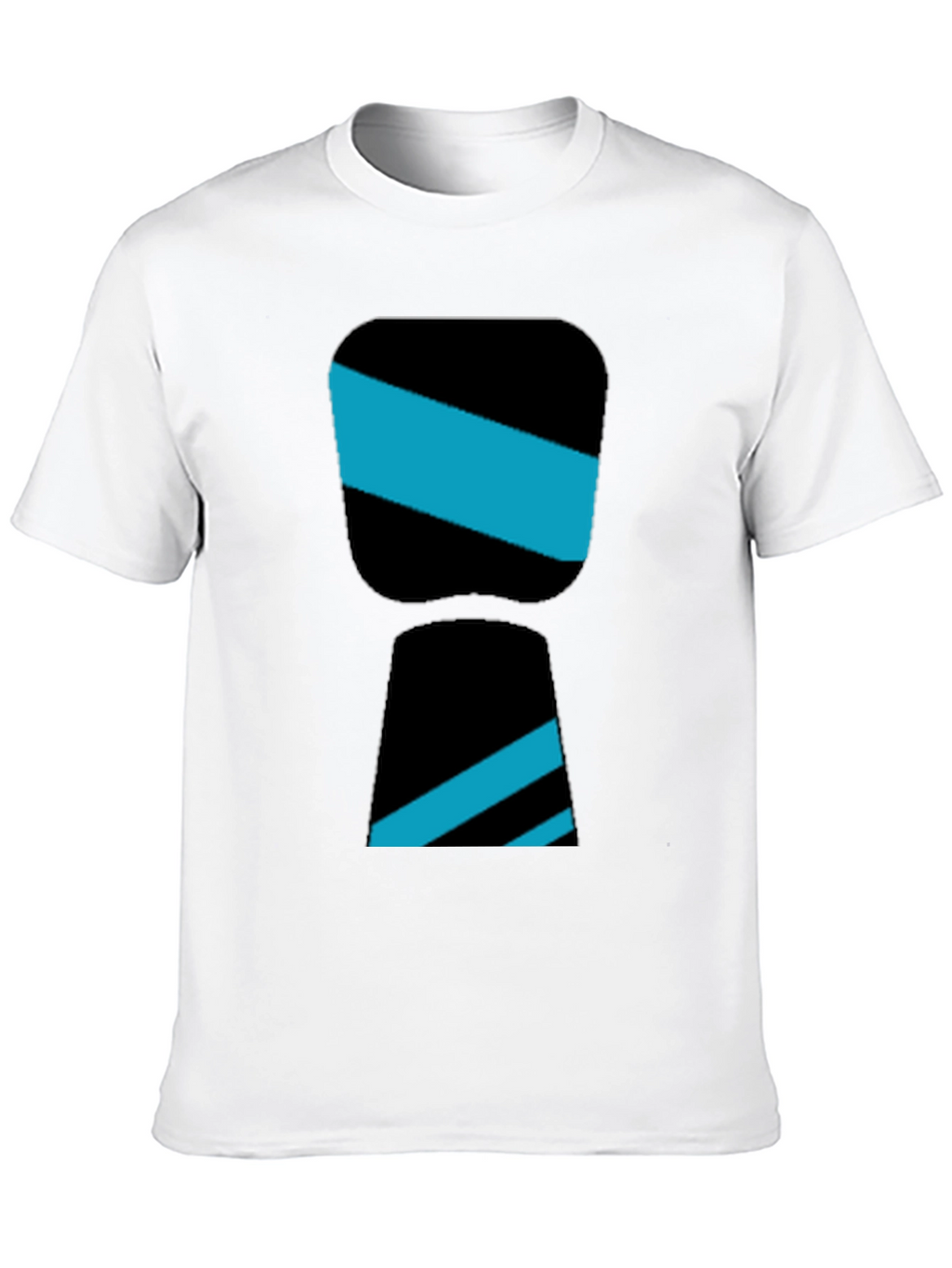 Stylish Black Tee with Modern Graphic Design