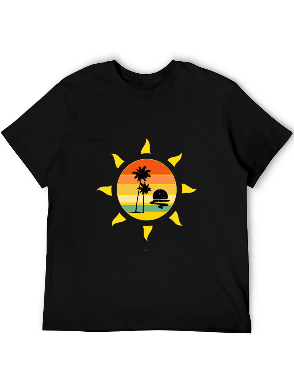 Sunset Palm Tree Graphic Tee