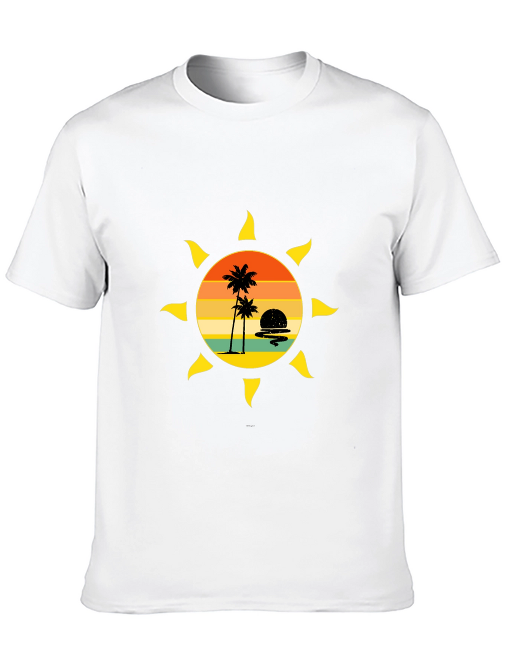 Sunset Palm Tree Graphic Tee