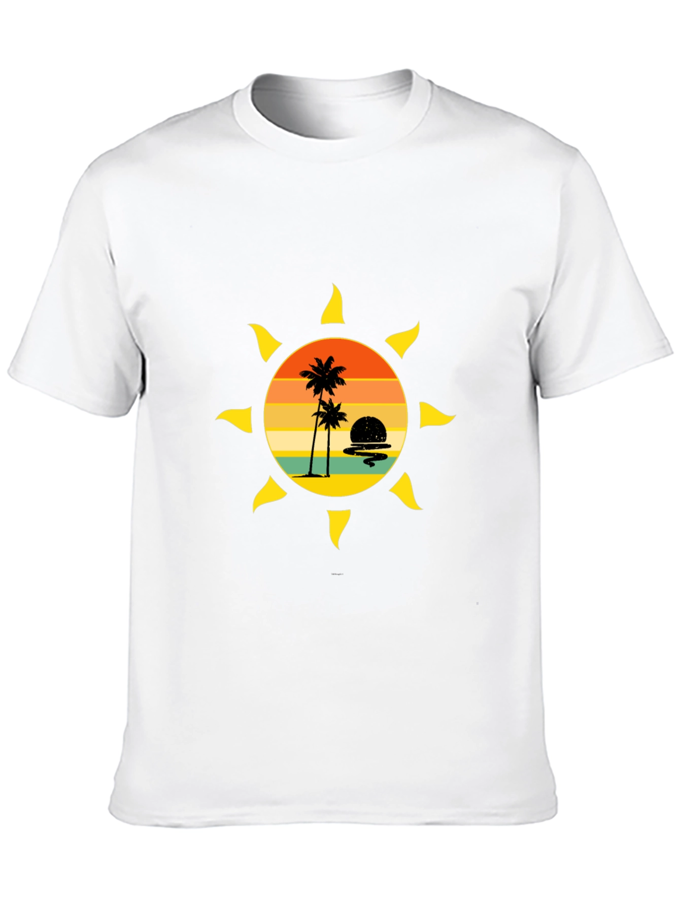 Sunset Palm Tree Graphic Tee