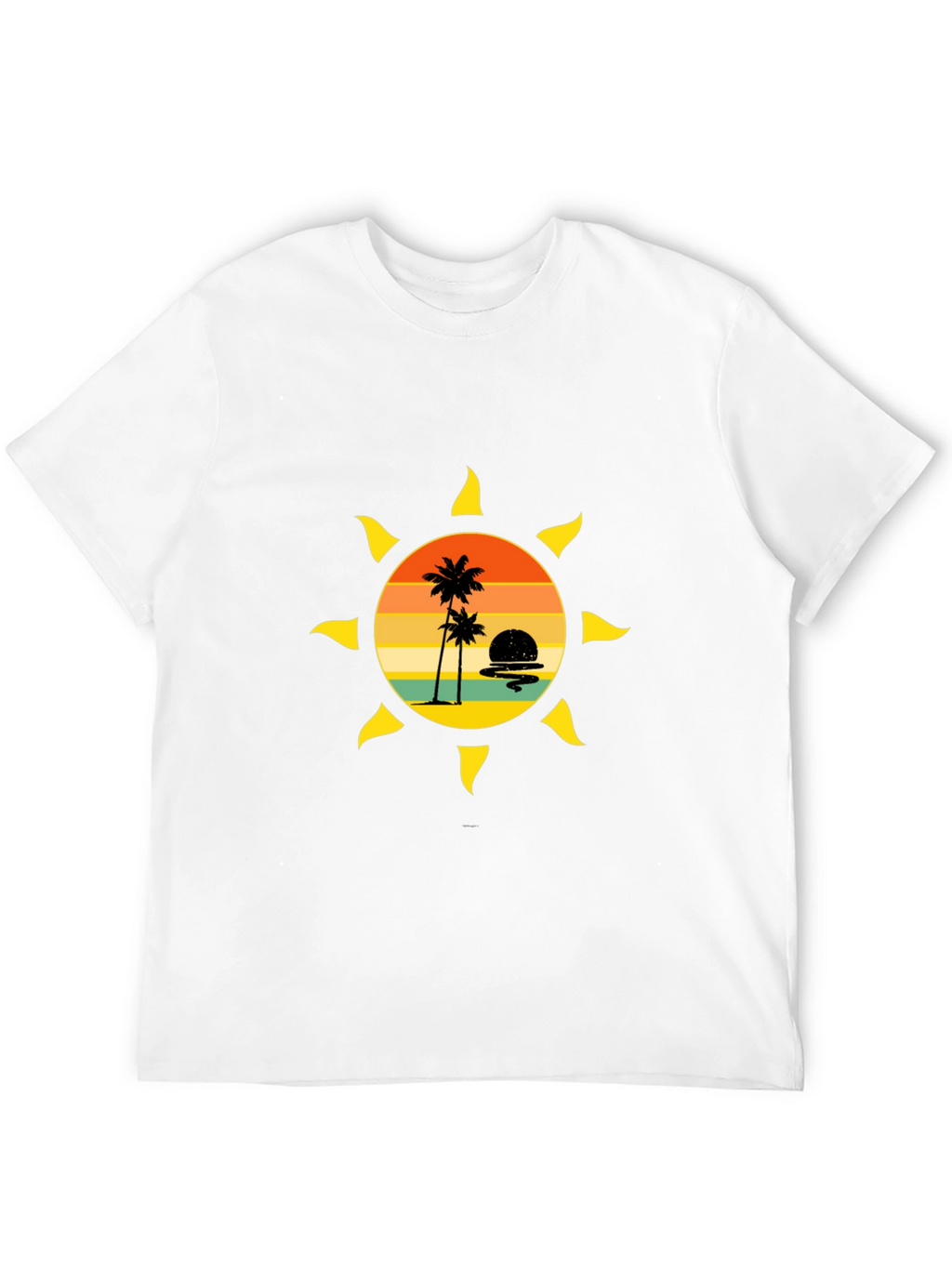 Sunset Palm Tree Graphic Tee