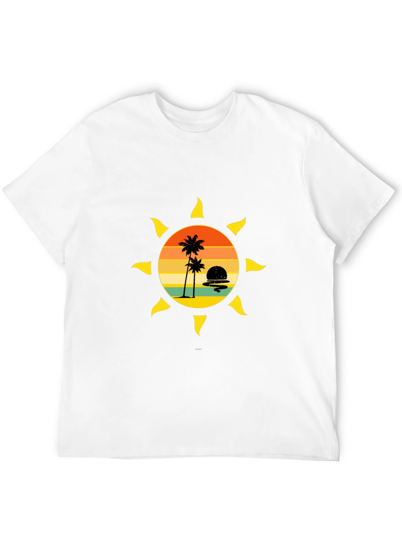 Sunset Palm Tree Graphic Tee