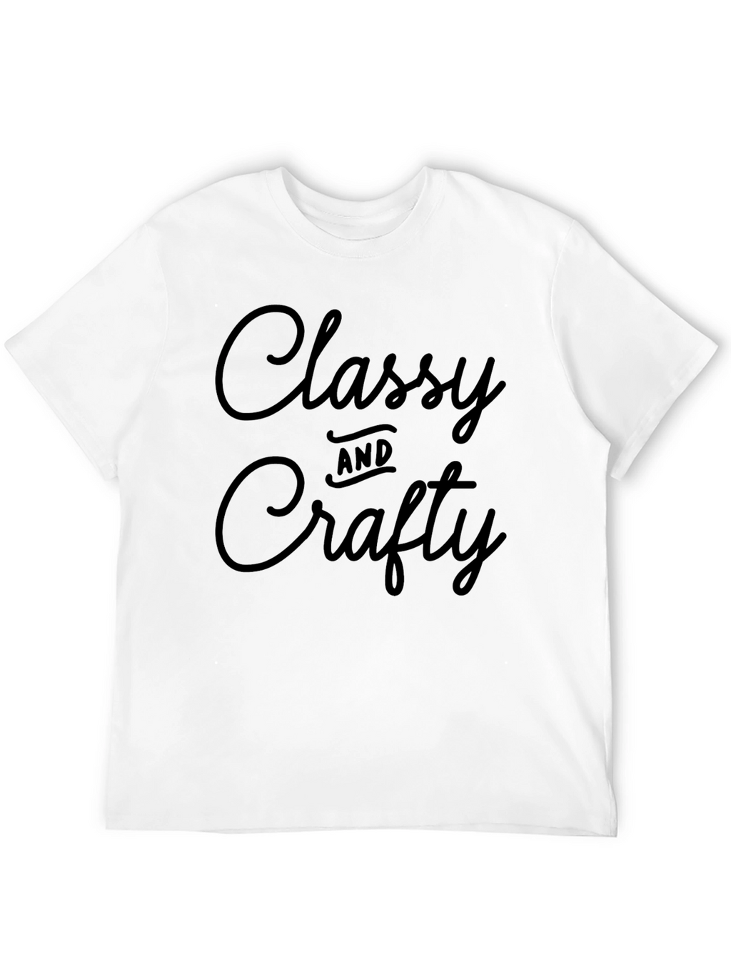 Classy and Crafty Black Graphic Tee