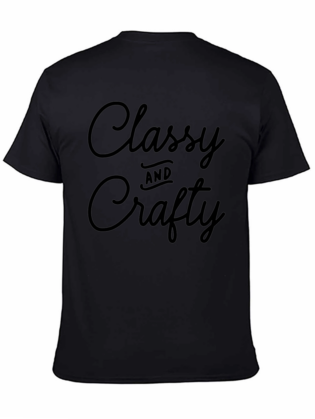 Classy and Crafty Black Graphic Tee