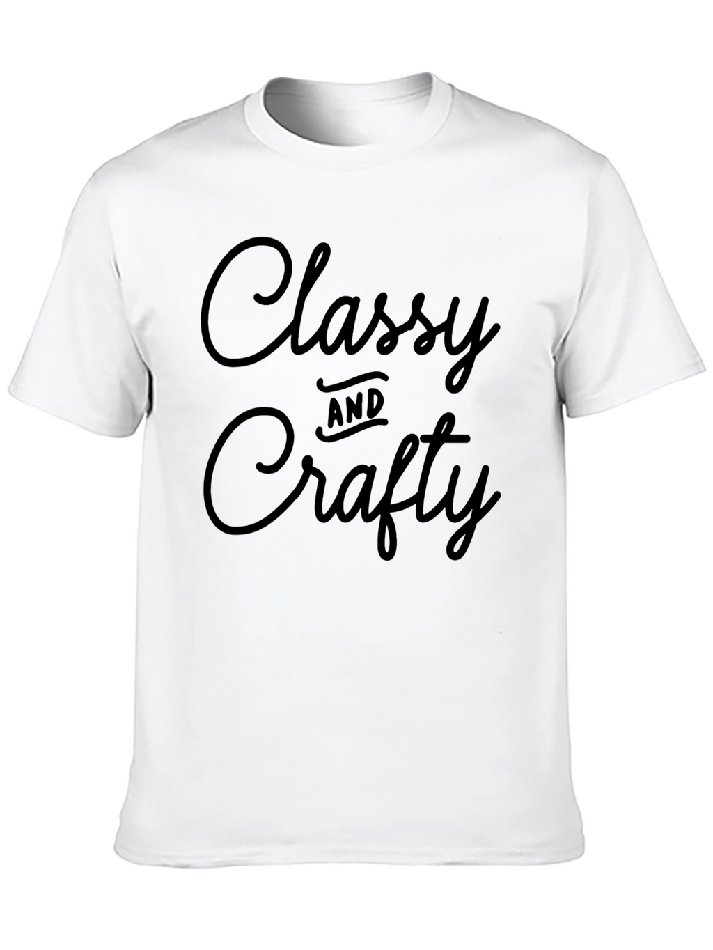 Classy and Crafty Black Graphic Tee