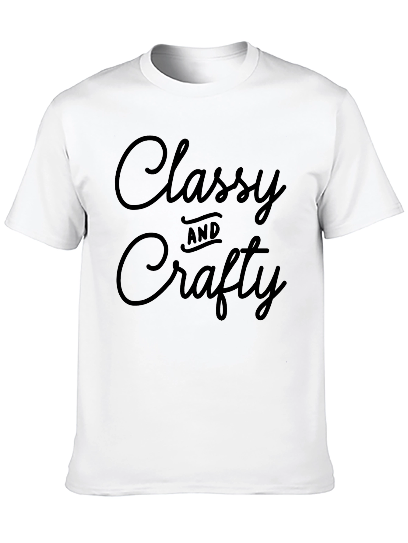Classy and Crafty Black Graphic Tee