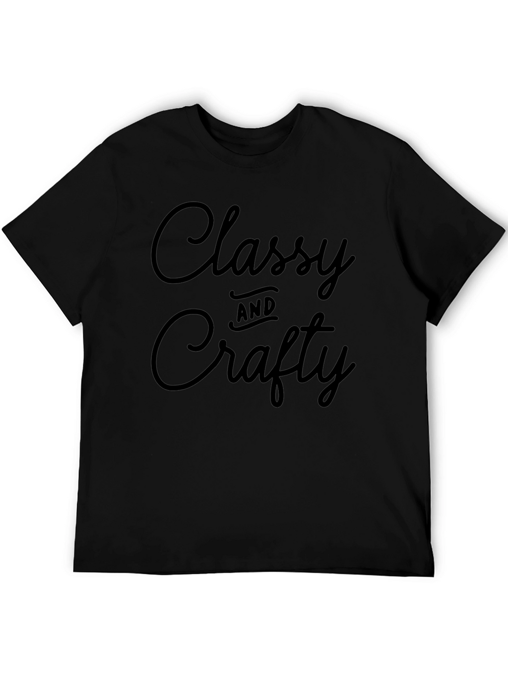 Classy and Crafty Black Graphic Tee