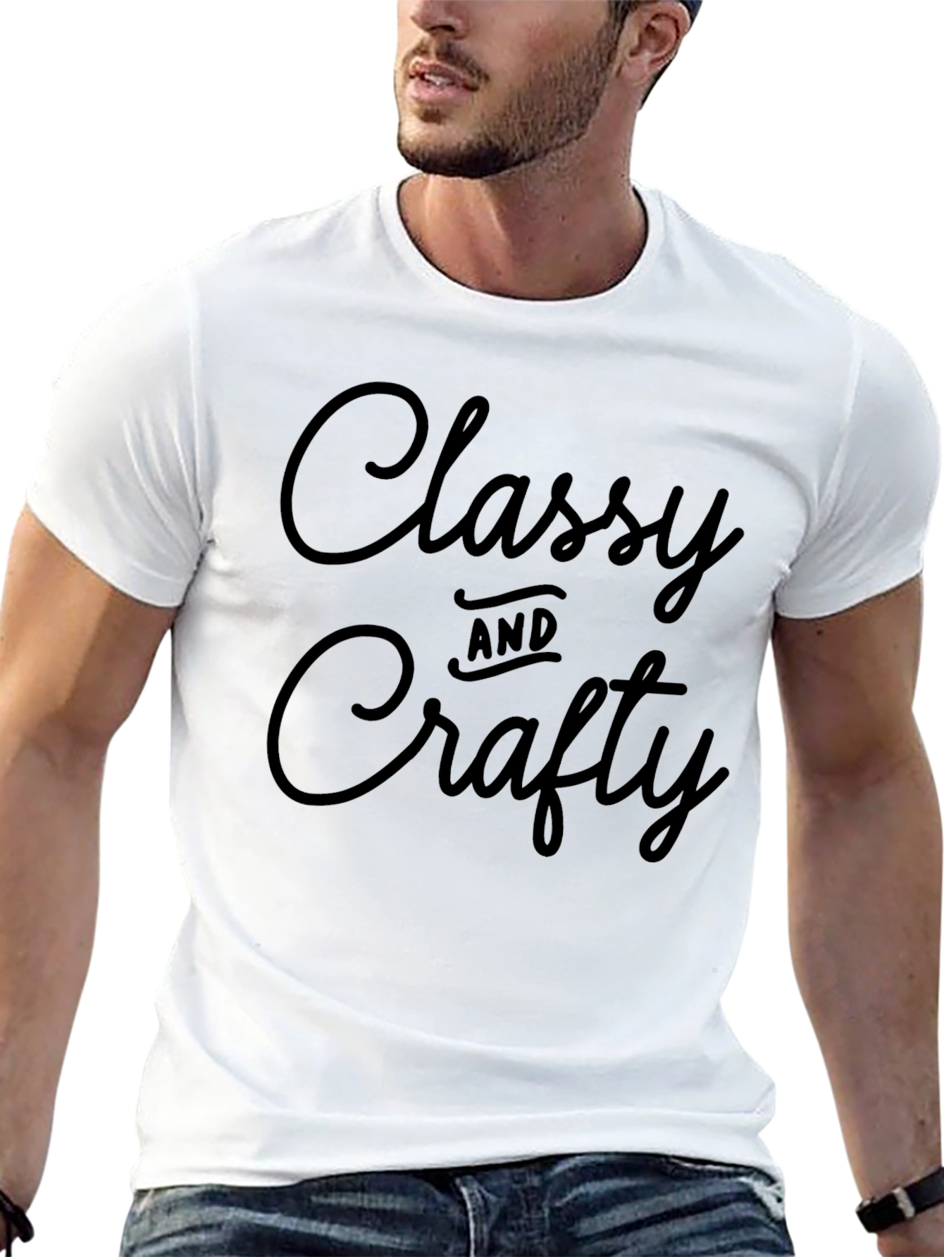 Classy and Crafty Black Graphic Tee