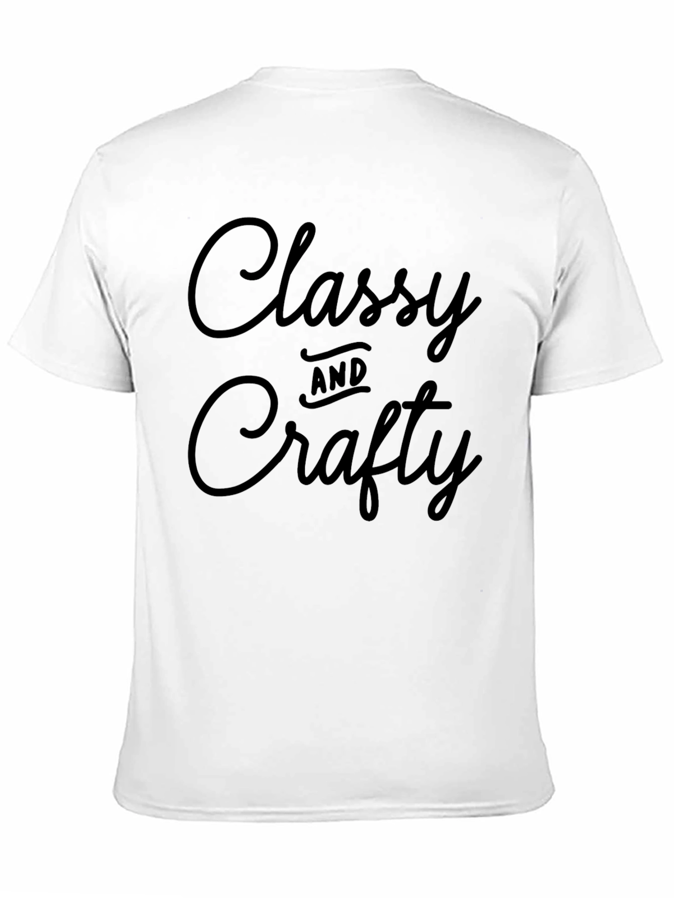 Classy and Crafty Black Graphic Tee