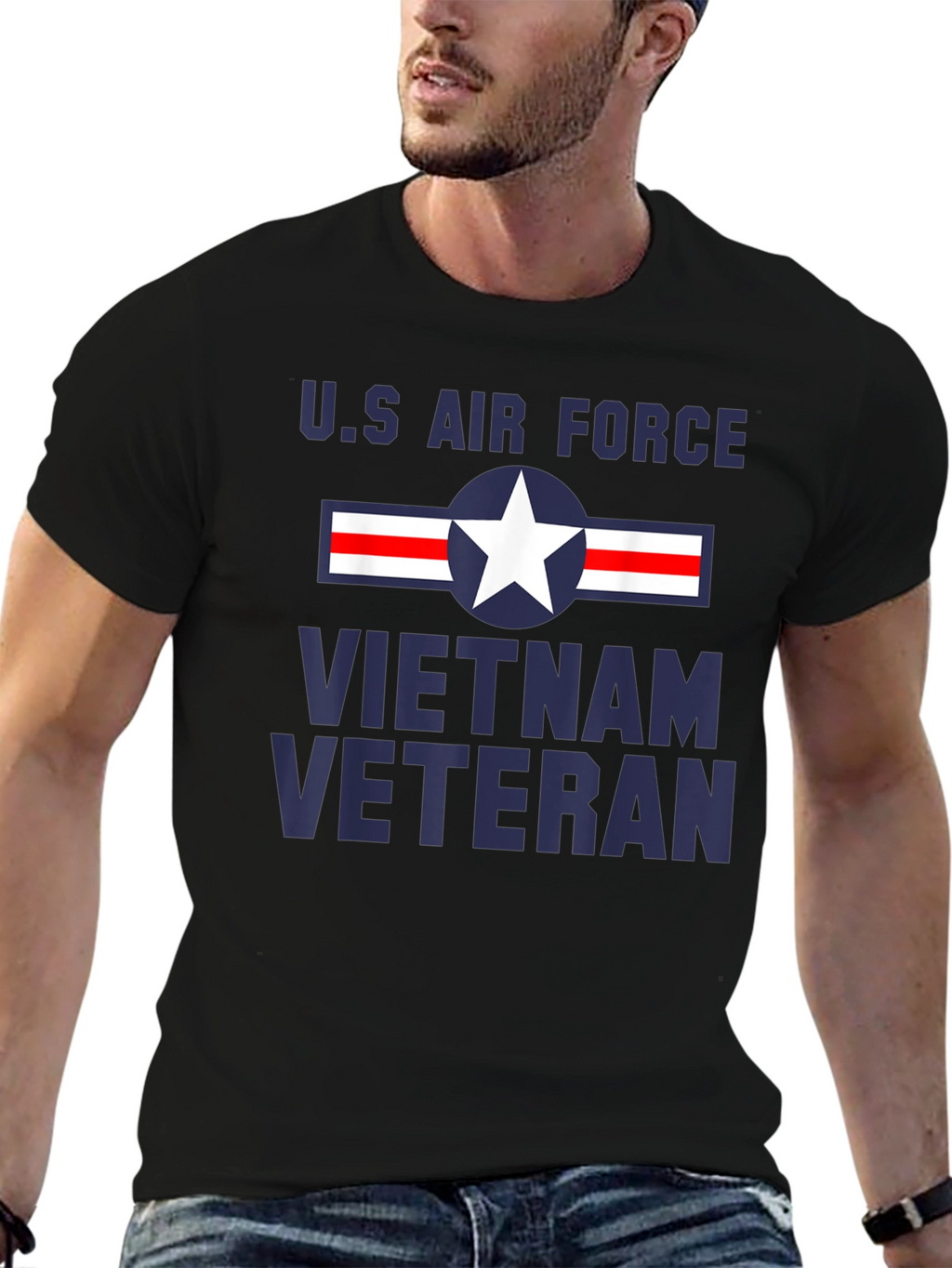 US Air Force Vietnam Veteran Graphic T-Shirt